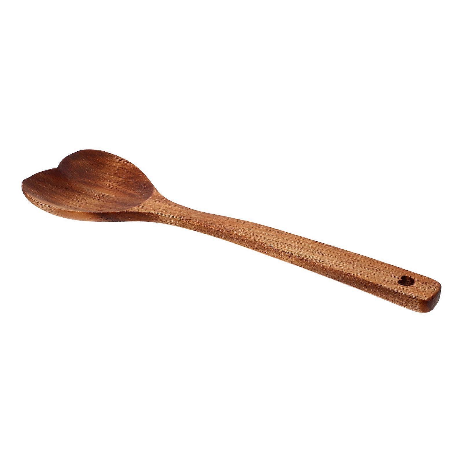 Heart Shaped Long Handle Spoon Reusable Cooking Utensil for Stirring, Serving & Gifting Comfortable Grip & Easy Clean