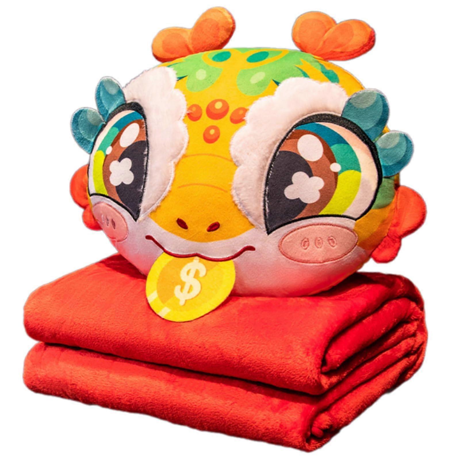 Warm and soft travel pillow with dual function, plush pillow, suitable for family use, plush blanket, pillow Ref: 5033