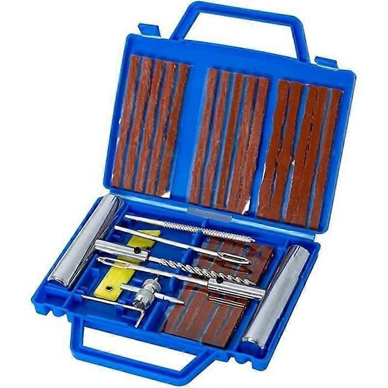 Kit di riparazione pneumatici Kit antiforatura per auto Strumento di riparazione foratura 20 strisce di riparazione