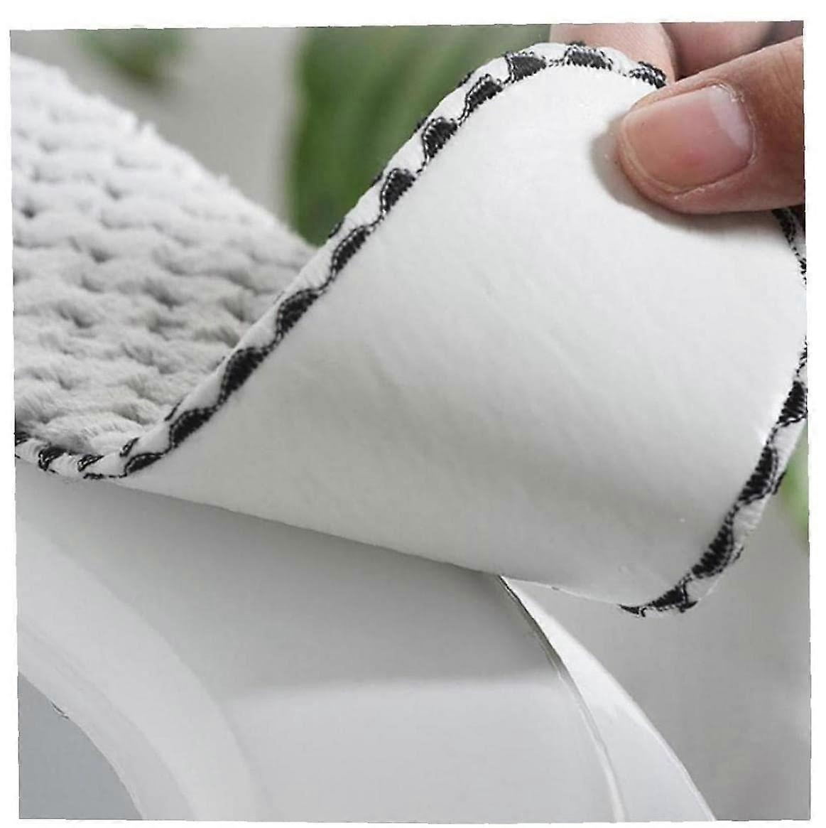 Nordic Winter Thick Toilet Seat Cushion Adult Padded Toilet Seat Elongated Toilet Seat Warmer Cover Soft Fuzzy Round