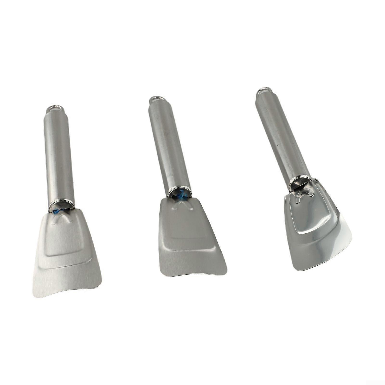 Stainless Steel Tool Set for Refrigerator and Windshield, Ergonomic 3-Piece Design with Durable Materials