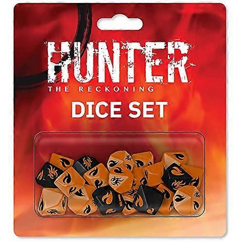 Renegade Game Studios Hunter: The Reckoning 5th Edition Roleplaying Game - Dice Set - Accessory To The Reckoning Rpg Orange