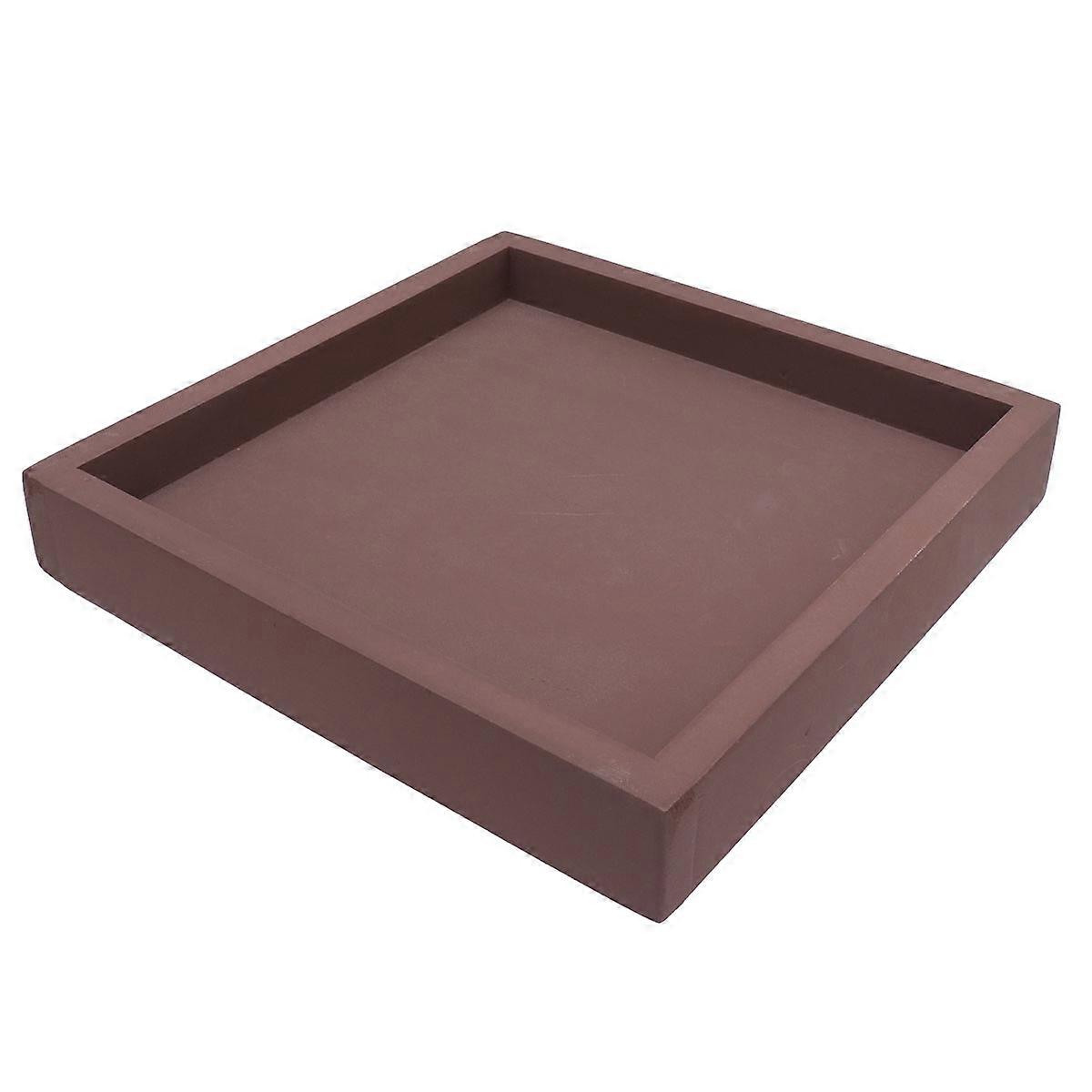 Thickened Plastic Flowerpot Tray with Non Slip Base, Leak Proof Heavy Duty Potted Plant Base for Indoor and Balcony Gardens, Coffee