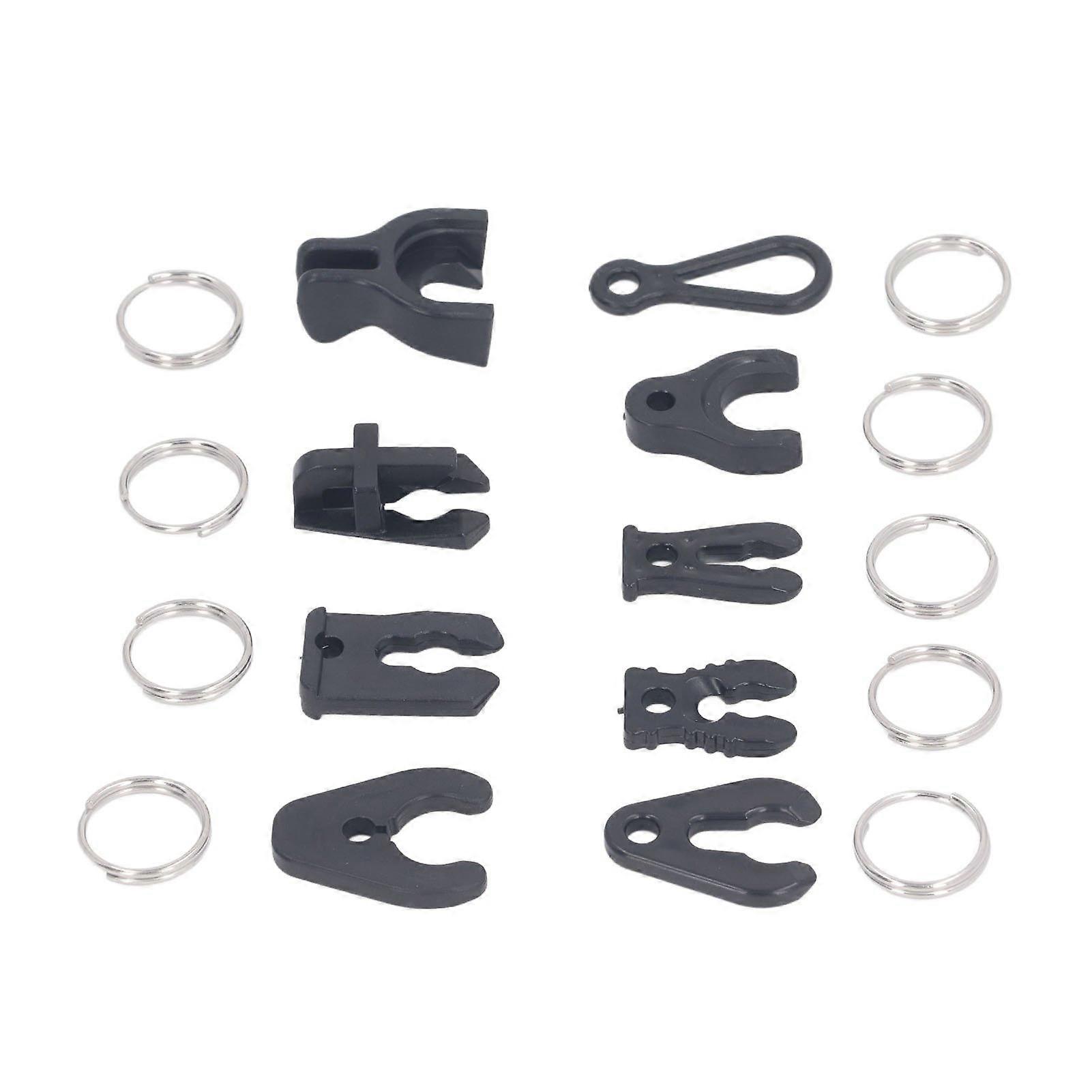 9PCS Universal Boat Kill Stop Switch Keys Plastic Outboard Safety Switch Keys with Key Rings for Jet Ski Emergency Stop