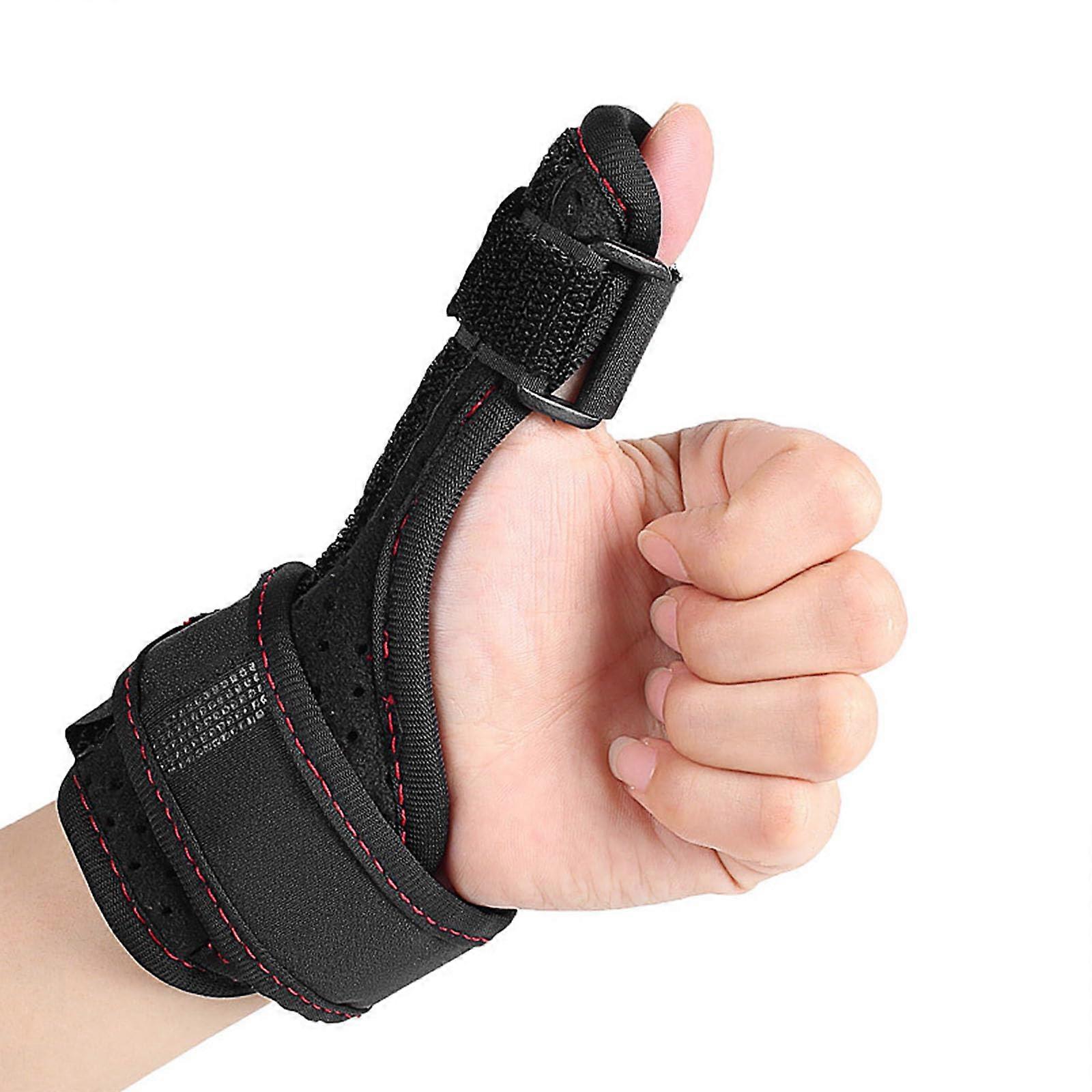Thumb Brace Left and Right, Thumb Splint, Thumb Bandage, Thumb Brace and Wrist Support, for Thumb Sprain, Arthritis, Thumb and Wrist Fixed (Black)
