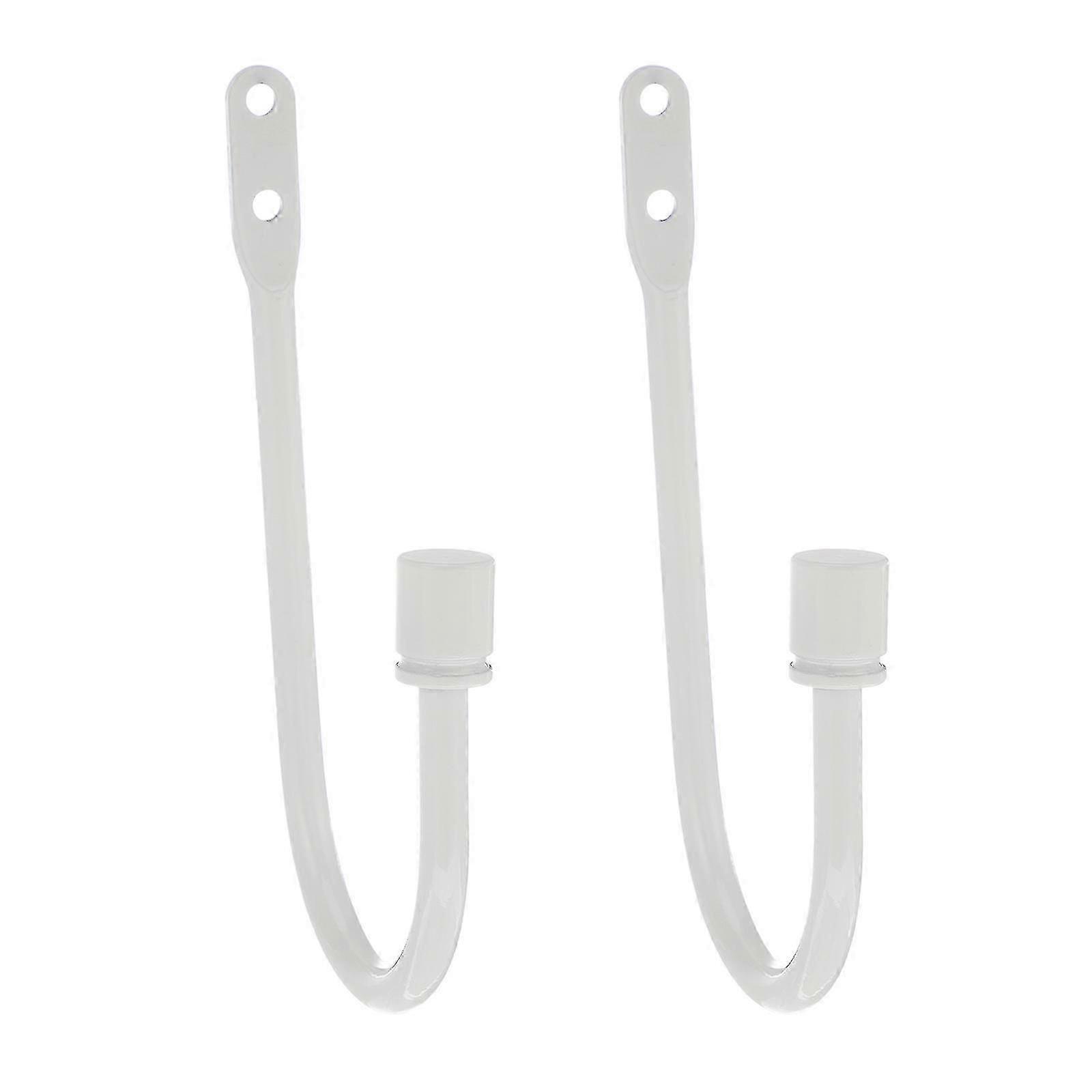 2025 1 Pair Curtain Hold Backs U-Shaped Curtain Hooks Wall Mounted Drapery Tiebacks
