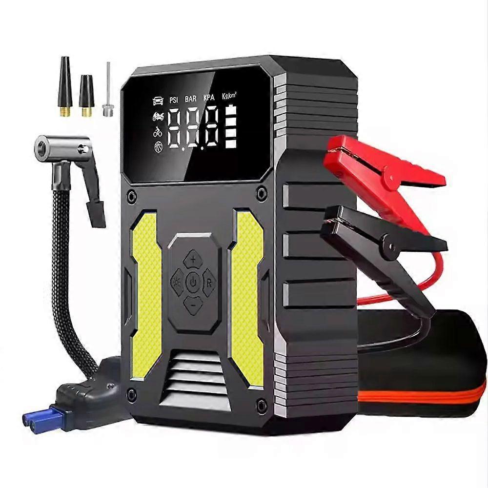 Auto Starthilfe Jump Starter 150PSI Ladegerät Booster Powerbank Mit Luftpumpe jy