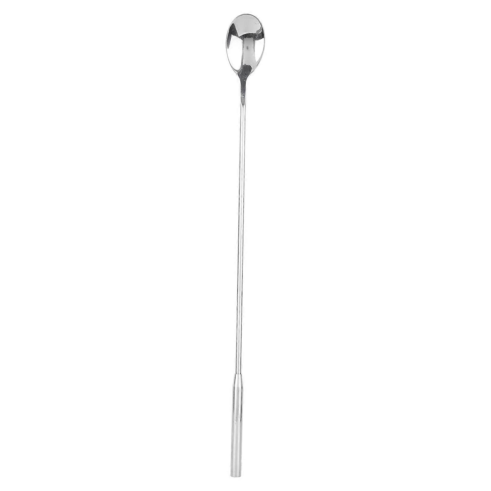 1 x Teardrop Shaped Stainless Steel Long Handle Cocktail Spoon for Drink Mixing and Cocktails