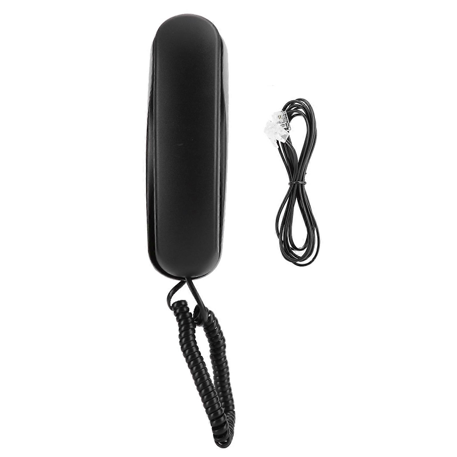 TC-990 ABS Black Dual-Use Wall Telephone, Table Mount, for Hotel, Guest Room, Family Elevator, Bathroom