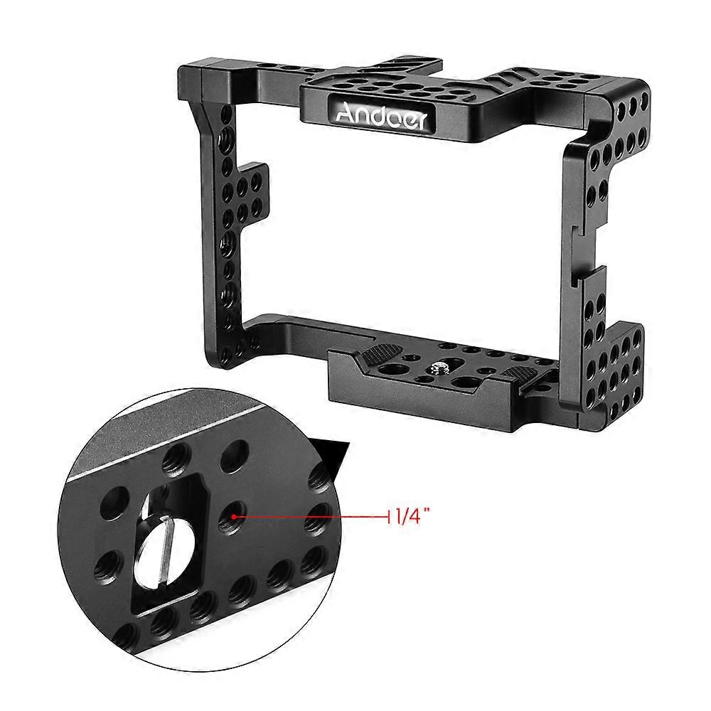 Andoer Camera Cage Stabilizer with Top Handle for Sony A7II A7RII A7SII - Accessory Mount