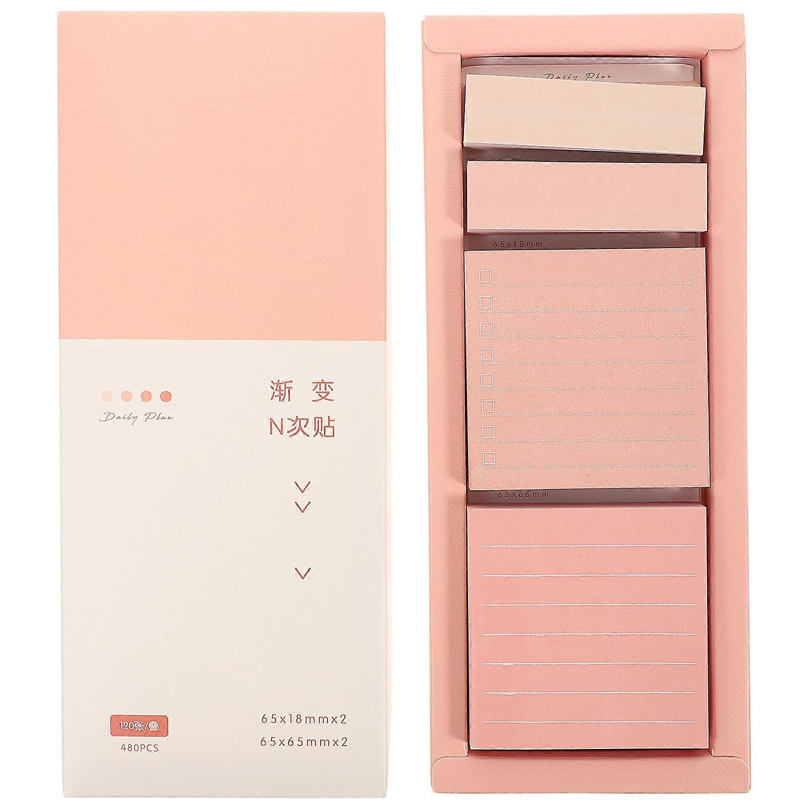 Multi Function Sticky Memo Pads with Tearable Pages, Portable Note Pads for at School, Office, or Home, Strong Self Adhesive