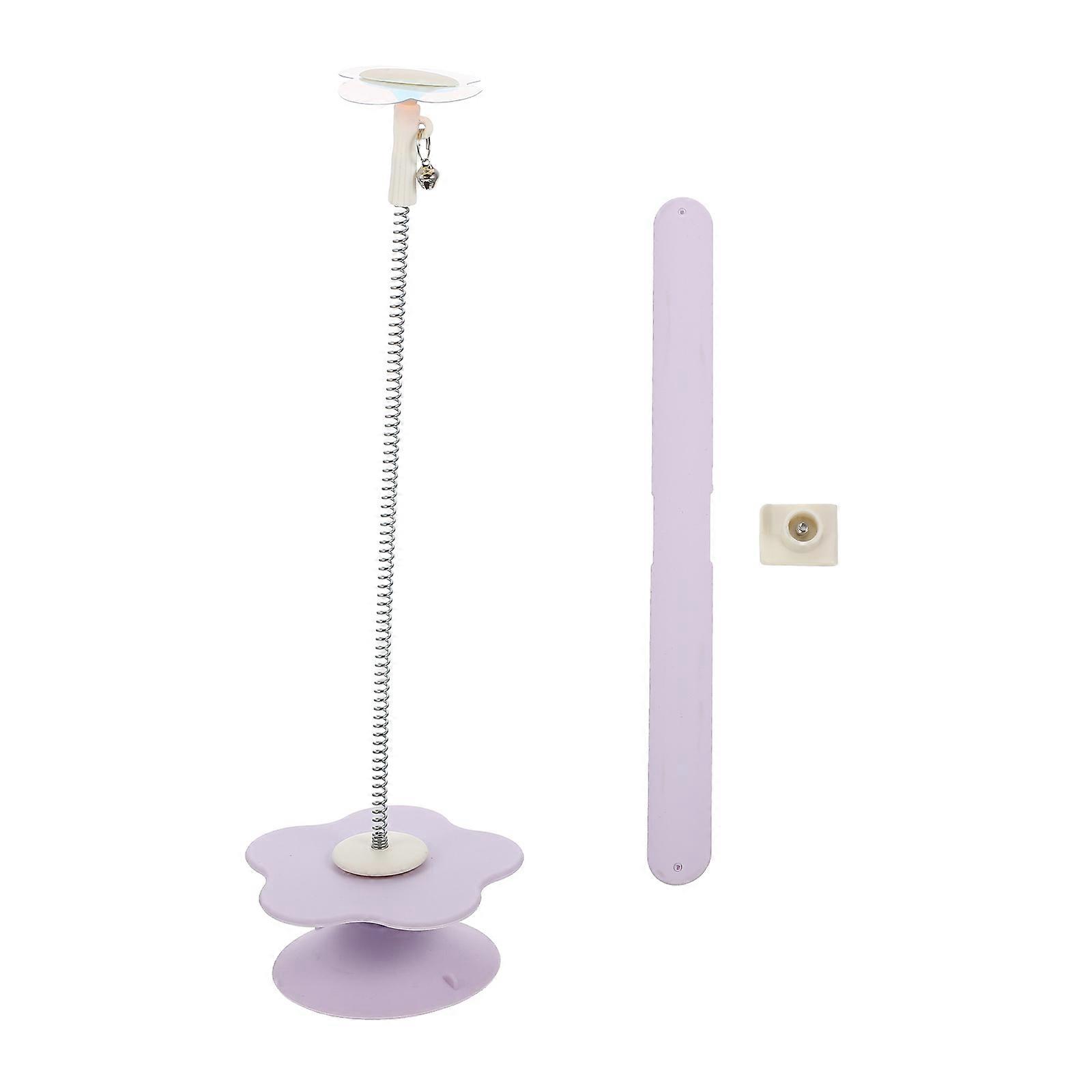 Ring Design Cat Toys Kitten Stick Toy Interactive Cat Toy Household Use Purple 1Set
