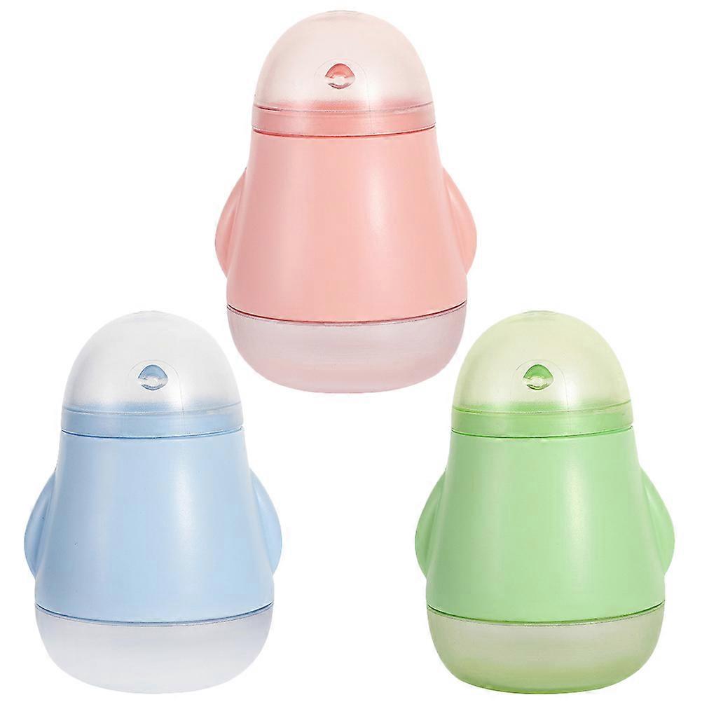 Toothpick Dispenser Container Plastic Toothpick Holder Compact Design Pink 3Pcs