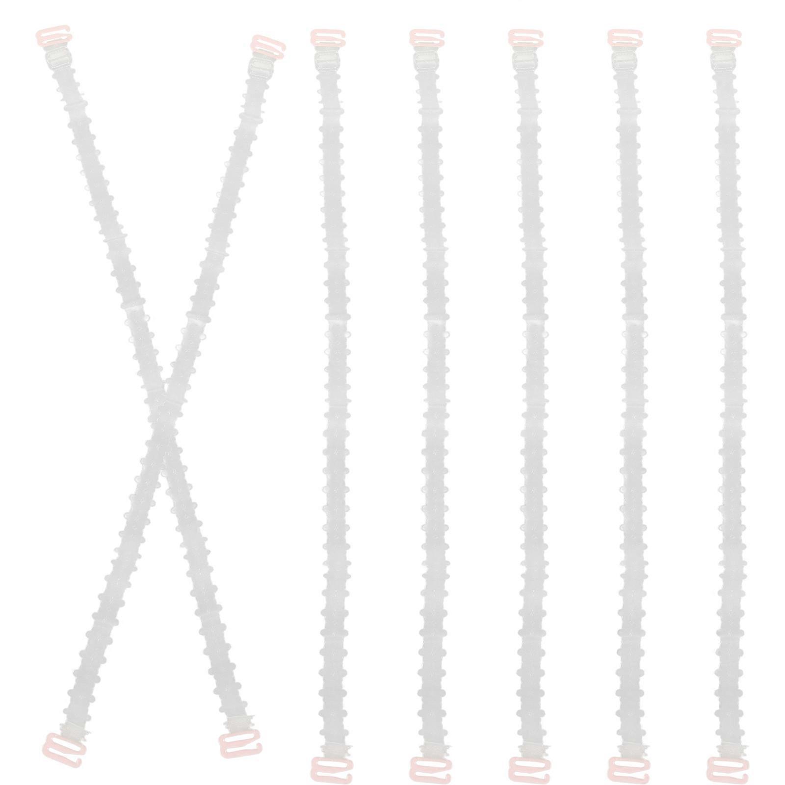 Straps Holder Clips Bra Strap Clips Holder Non-Slip Elastic Clip For Outdoor Activities Transparent 3Pairs/Pack
