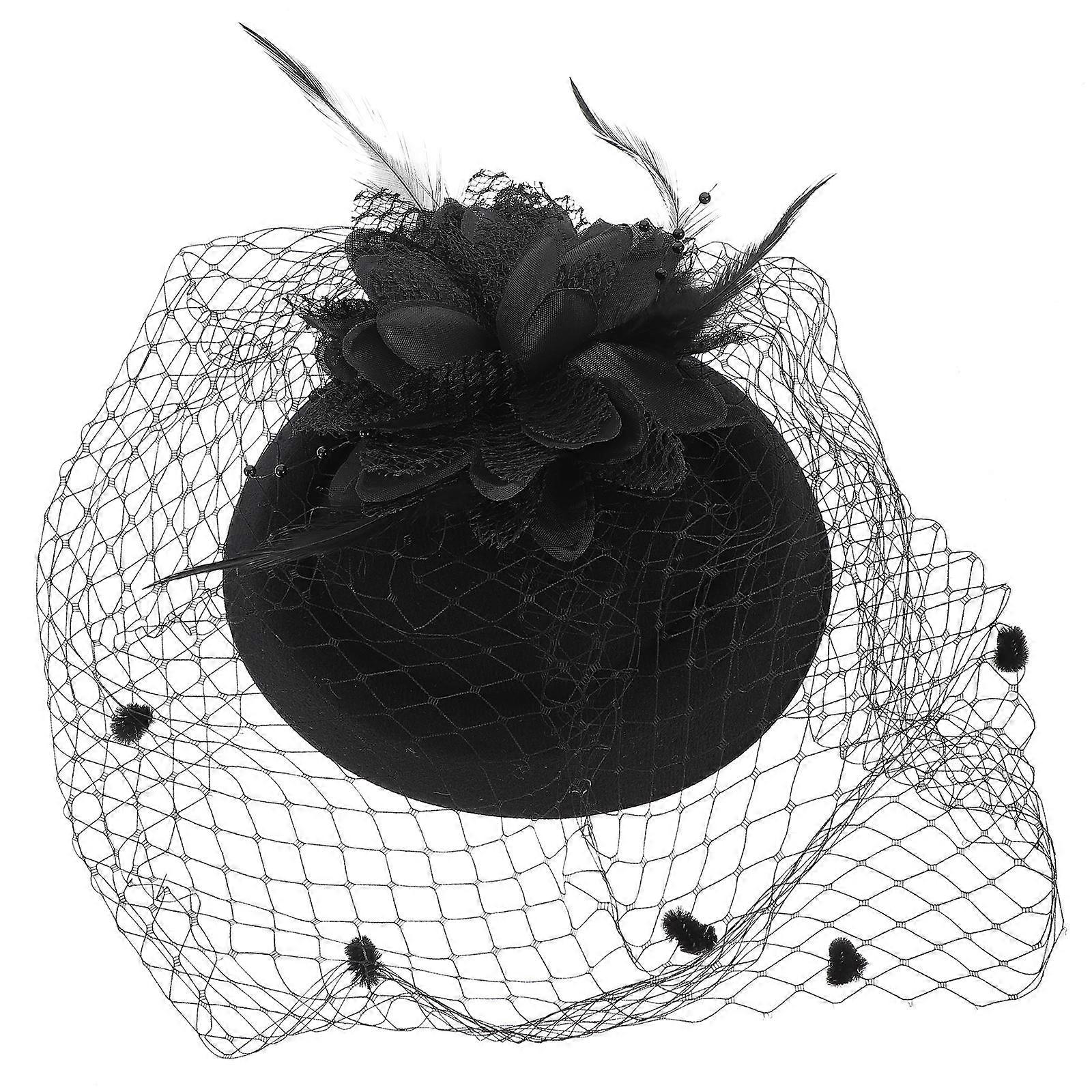 Fancy Hats For Women Pillbox Hat Retro Design Masquerade Parties Headwear 1Pc