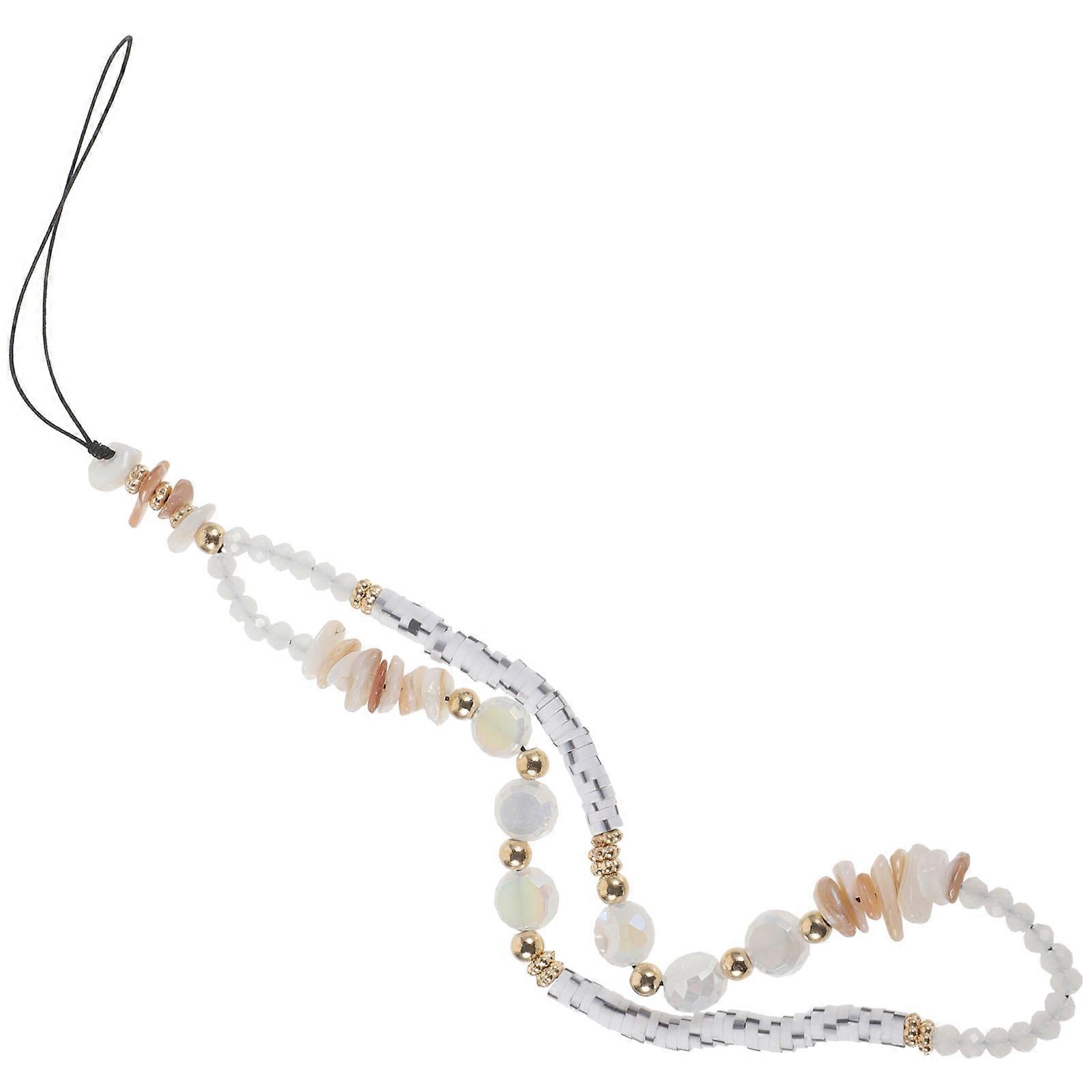 Beaded Phone Wrist Strap Simple and Elegant Style 0.6x20cm Multi For Clubbing 1Set
