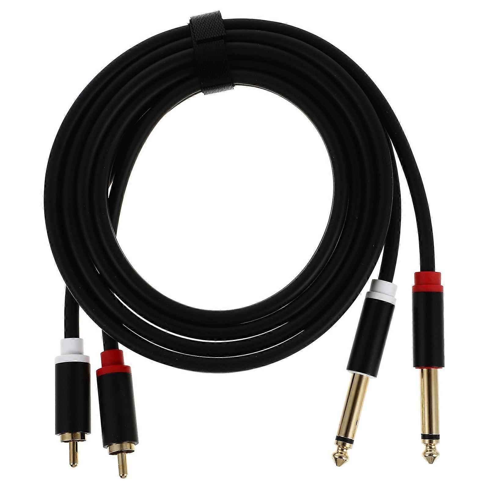 1pc Multipurpose Audio Cable Audio Cord Cable Speaker Audio Cable (Black)