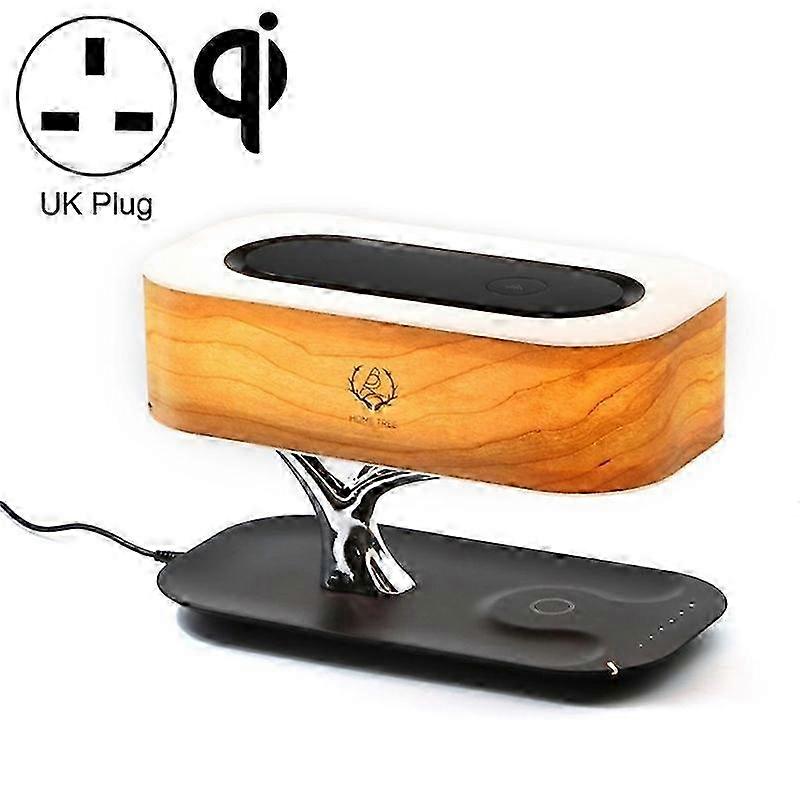 Tree Light Bluetooth Speaker Desk Lamp Phone Wireless Charger, Uk Plug