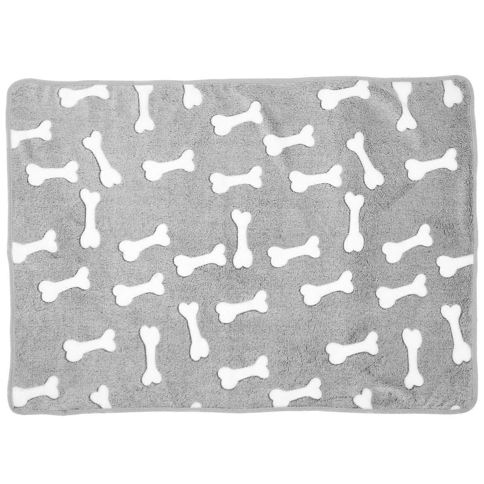 Small Pet Blankets Warmth Cat Blanket Grey M 1Set