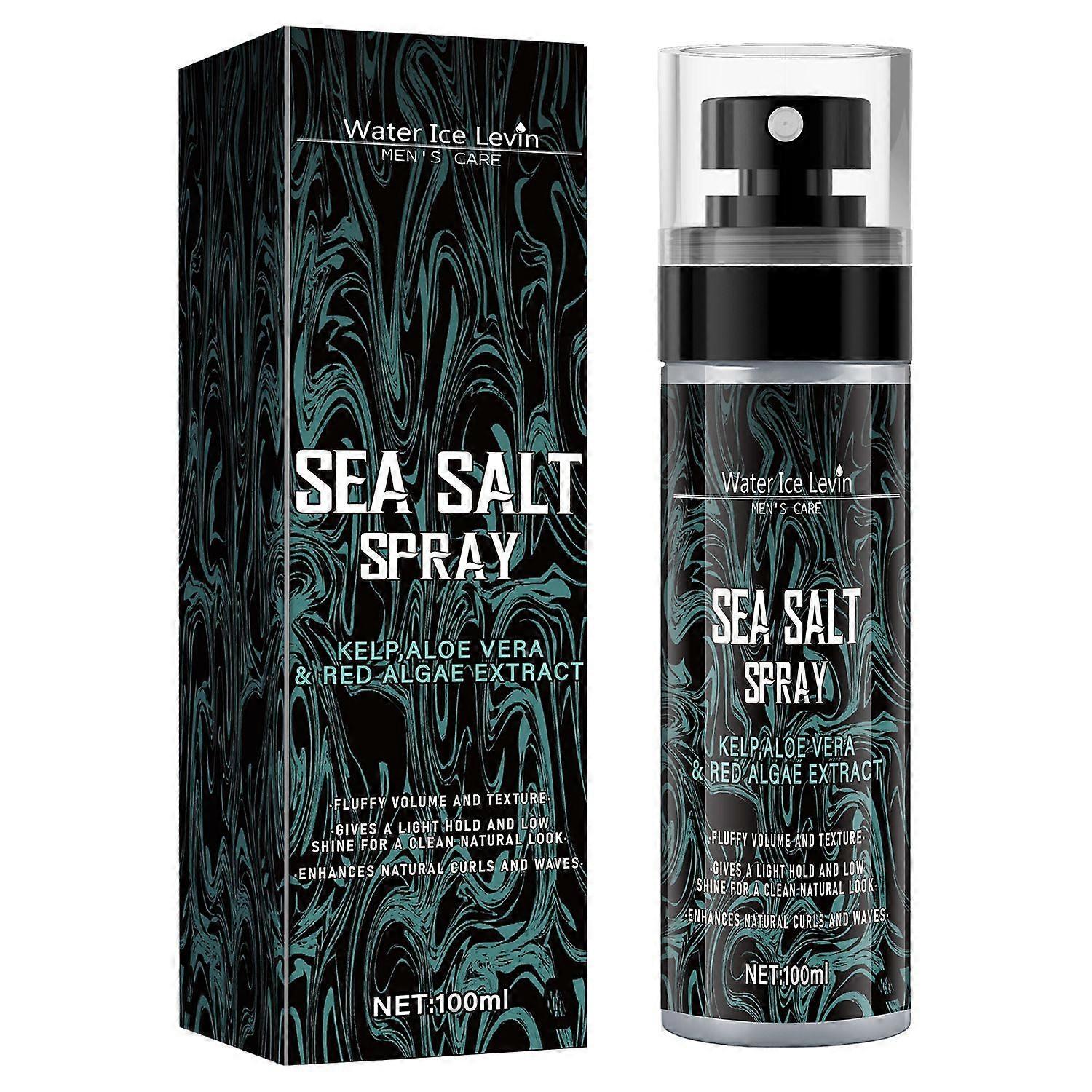 unbrand Spray au sel de mer pour les cheveux des hommes - Spray texturisant pour cheveux de plage av