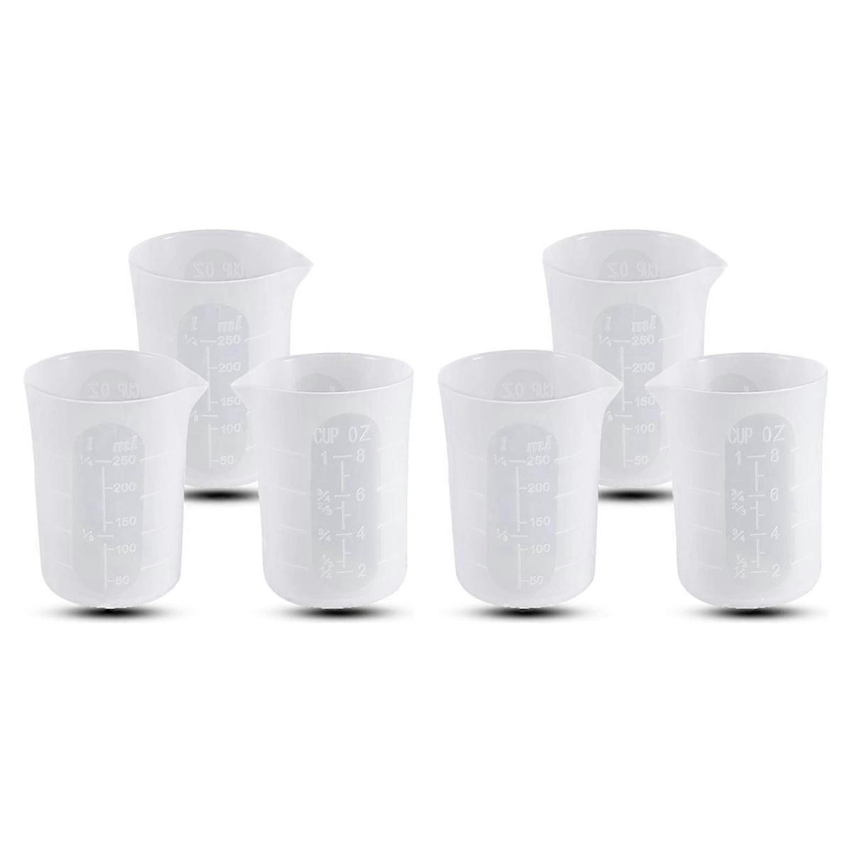 250 Ml Silicone Measuring Cups Cups Small Capacity Tools 3 PCS