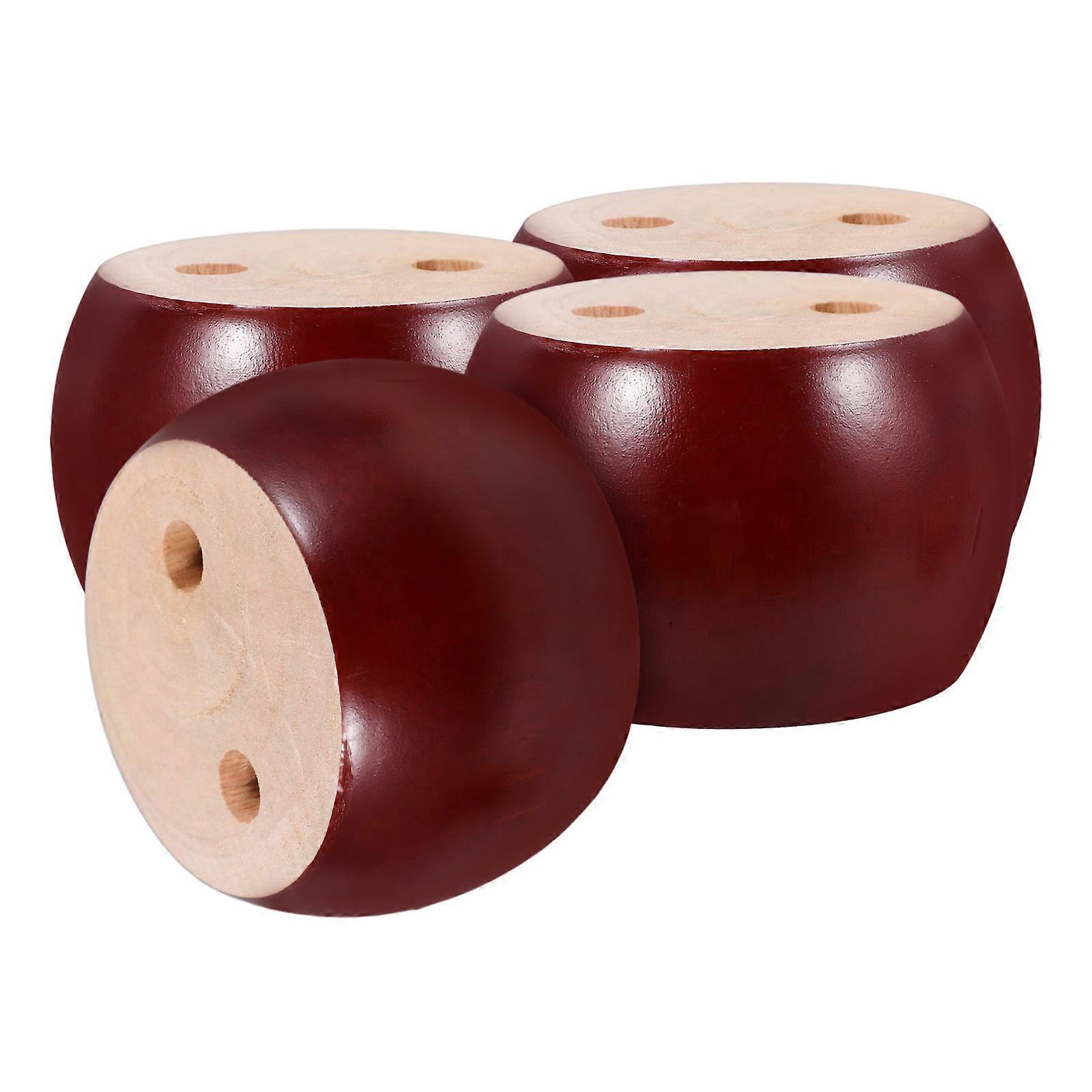 Dřevěné nohy pro nábytek elegantní jednoduchý design podpora stability projekt kulatý tvar 5x8cm 4ks
