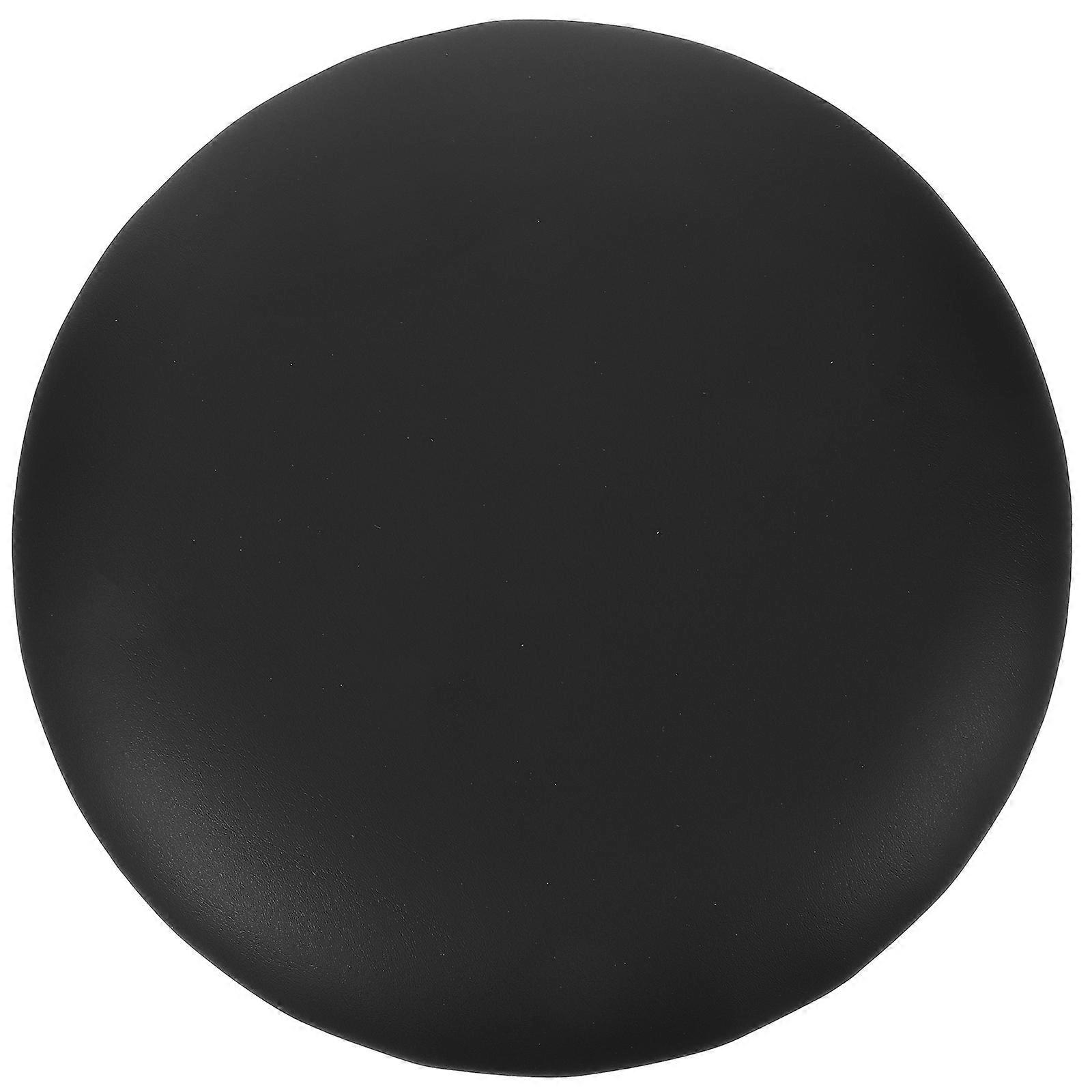 Round Stool Seat Cover Stool Seating Part Round Wear-Resistant Rotating Black Color 30x30x3cm 1Pack