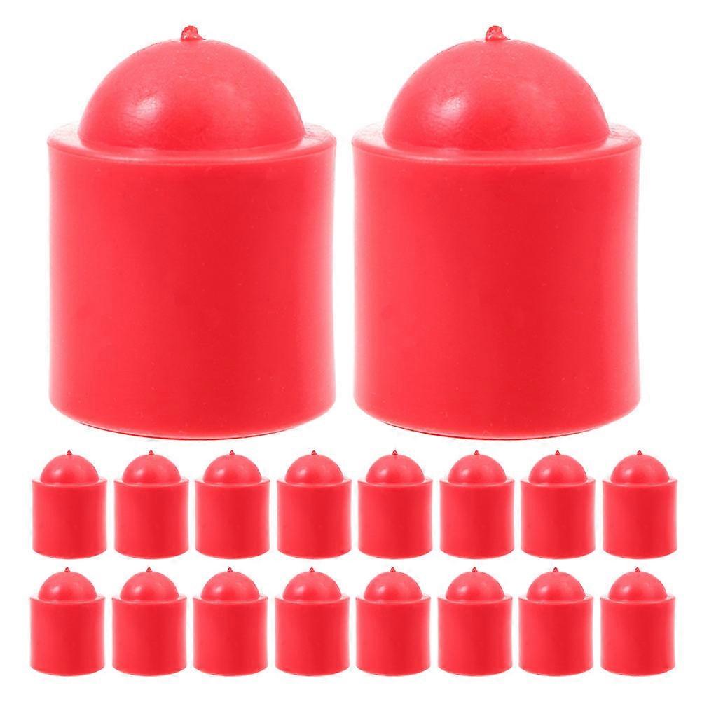 25pcs Replaceable Billiards Cue End Protectors for Pool Cues & Snooker Rods – Durable, Stitched Design for Vibration Reduction