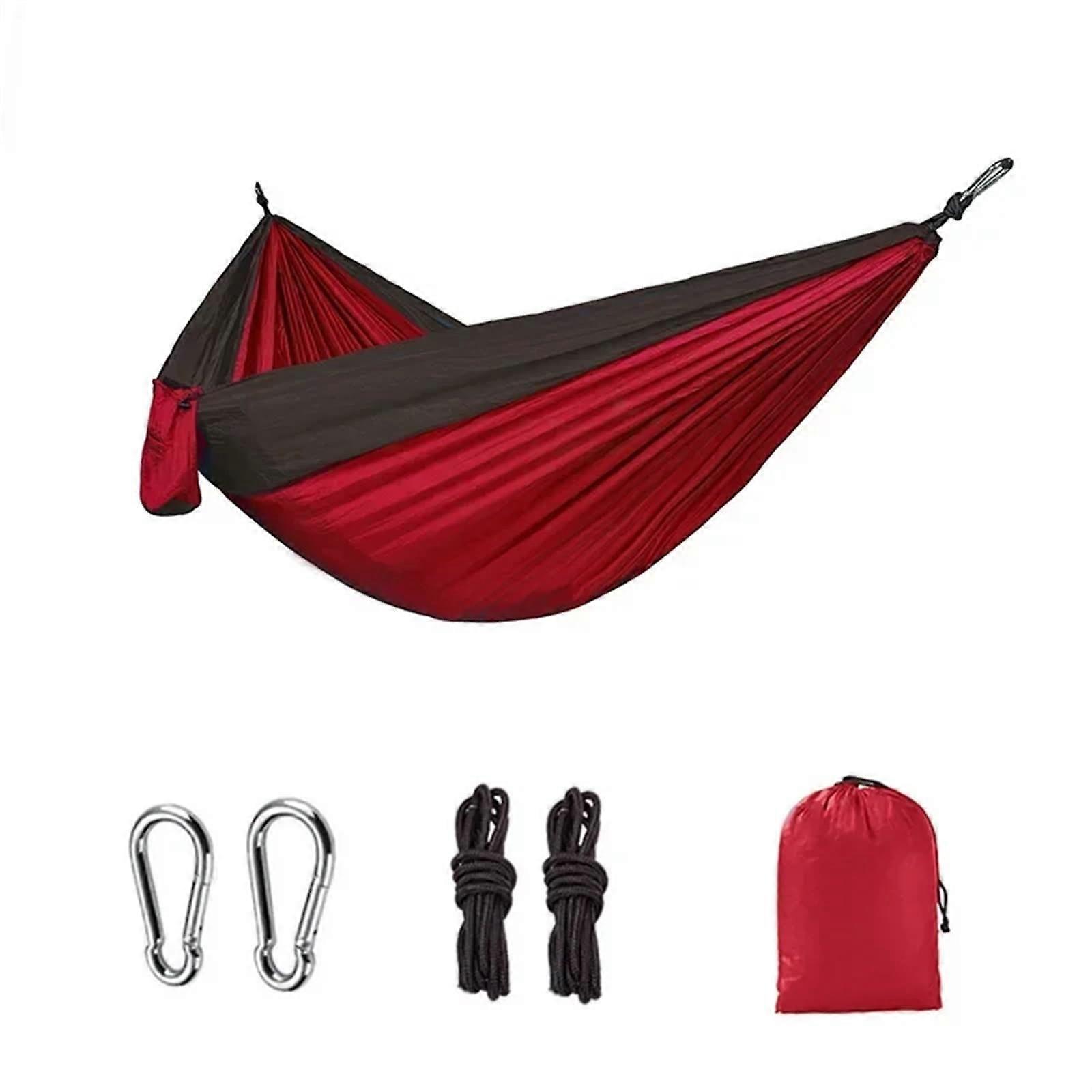 Hammock single person portable outdoor camping hammock high strength parachute fabric hanging bed for hiking, camping (Color 02) Ref: 4074
