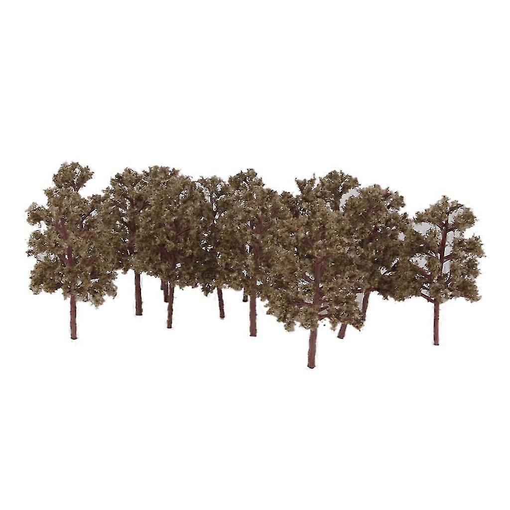20PCS Plastic Abies Holophylla Model Trees Layout Train Scene 1:150