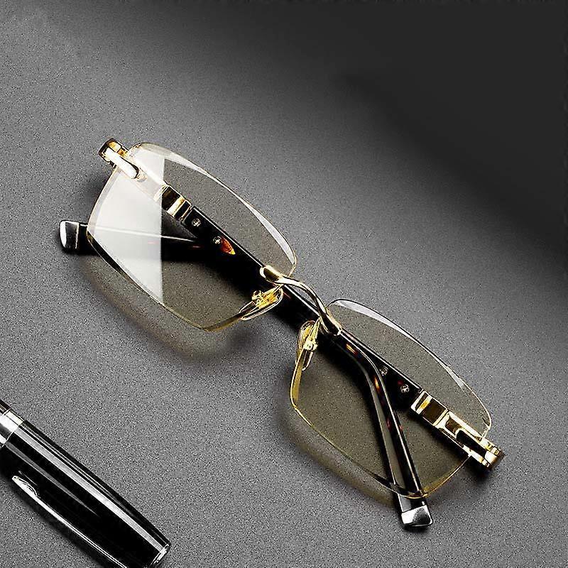 Luxury Rimless Glasses with Diamond Cut-edges