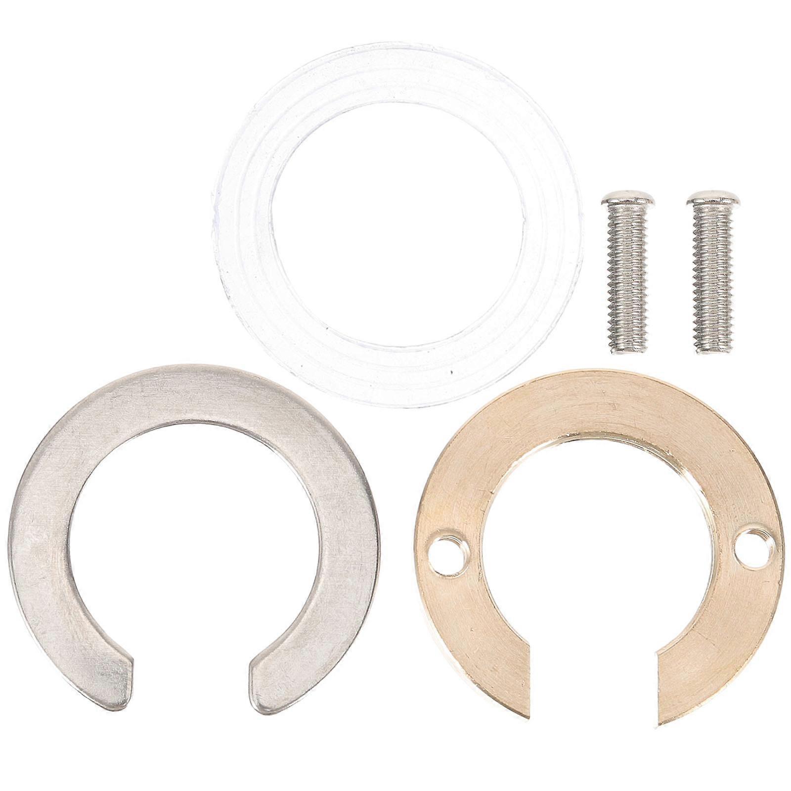 Kitchen Faucet Antiloosing Nut Faucet Nut Assorted Color 5x5x0.5cm Suitable for Single Hole Double Hose Cold and Hot Water Faucet 1Set