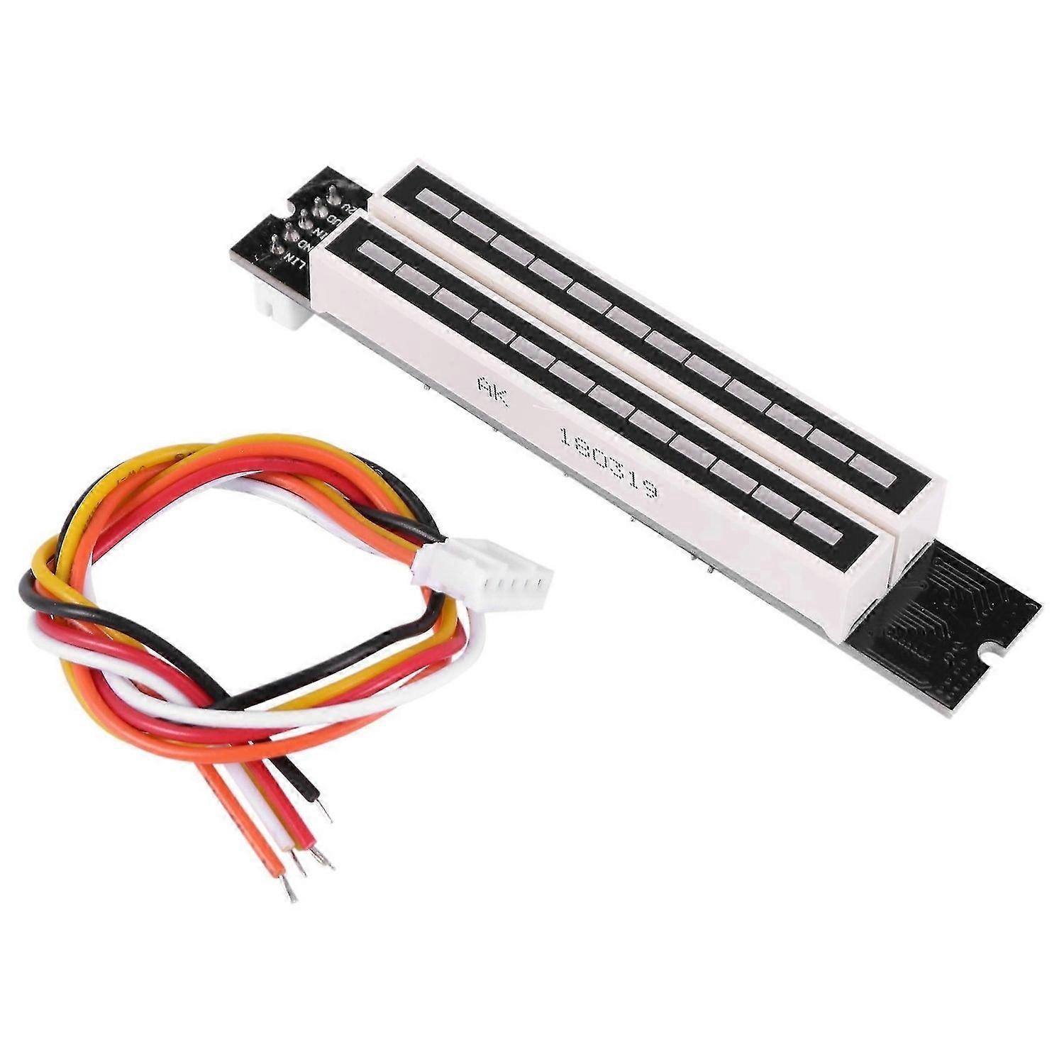 Dual 12 Music Level Indicator LED Spect VU Meter Amplifier Lamps Light Speed Adjustable Board for