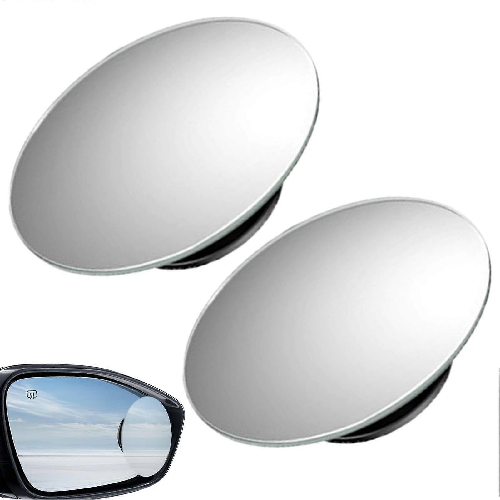 Mirror for Cars - Pack of 2 Rear View Mirrors With 360 Rotation Adjustable Wide-Angle Convex Mirrors For Safe Descent