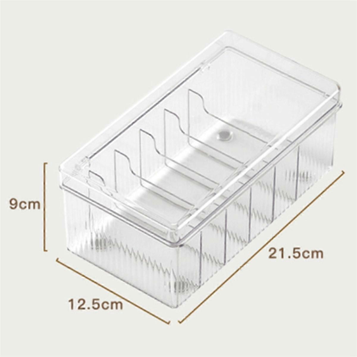 Plastic Cord Storage Box with Lid, Cable Organizers Case (Clear)