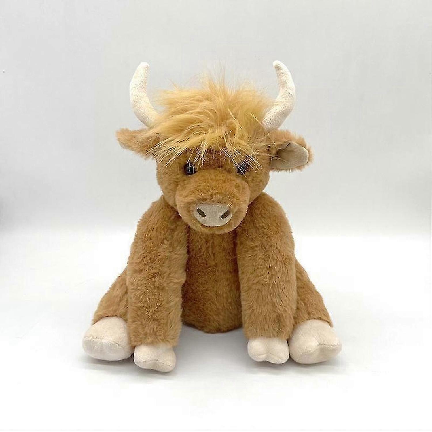 Scottish Handmade Highland Cattle, Highland Cow Stuffed Animal Plush Toy