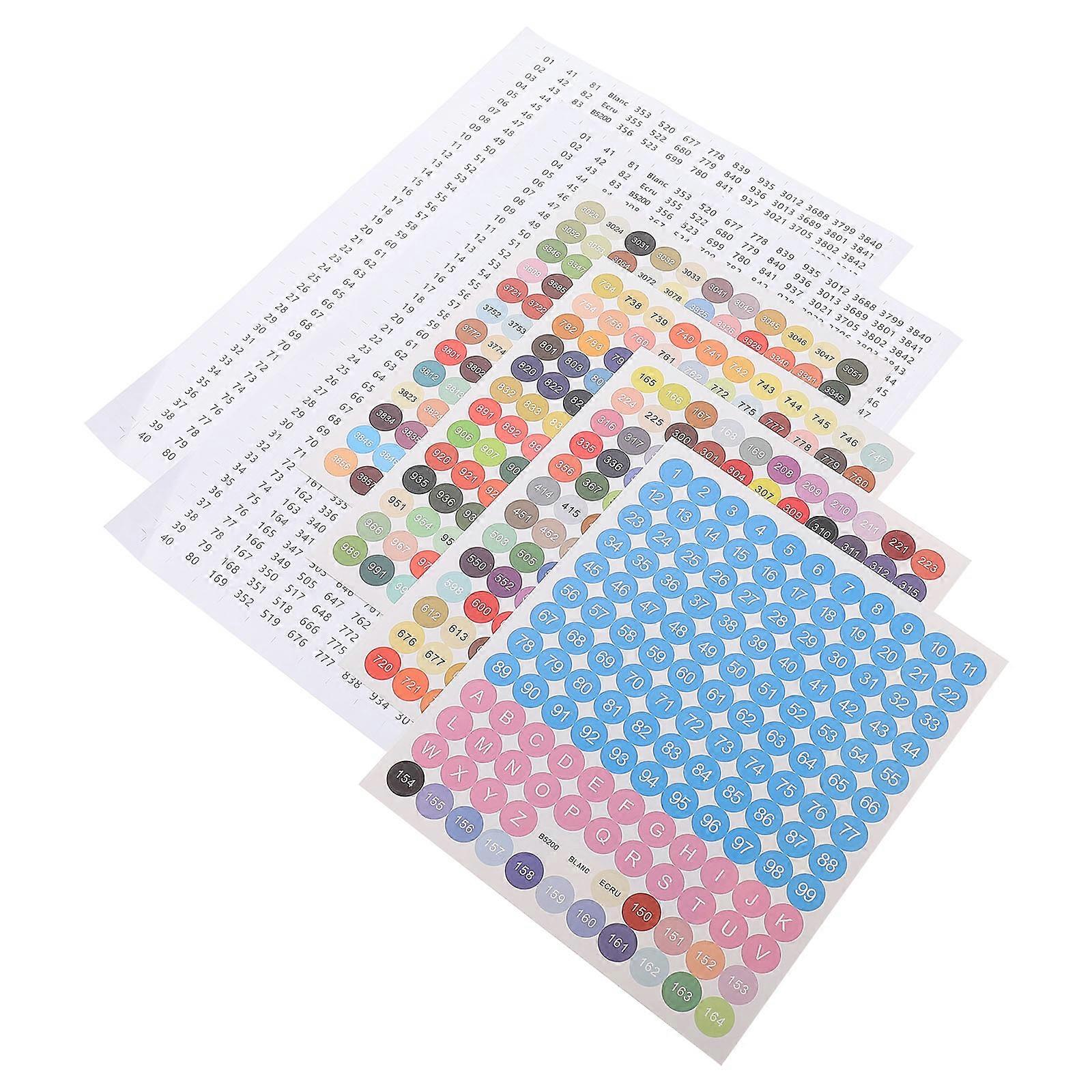 Label Stickers Small Round Label Home Use Storage Jars 3Sheets