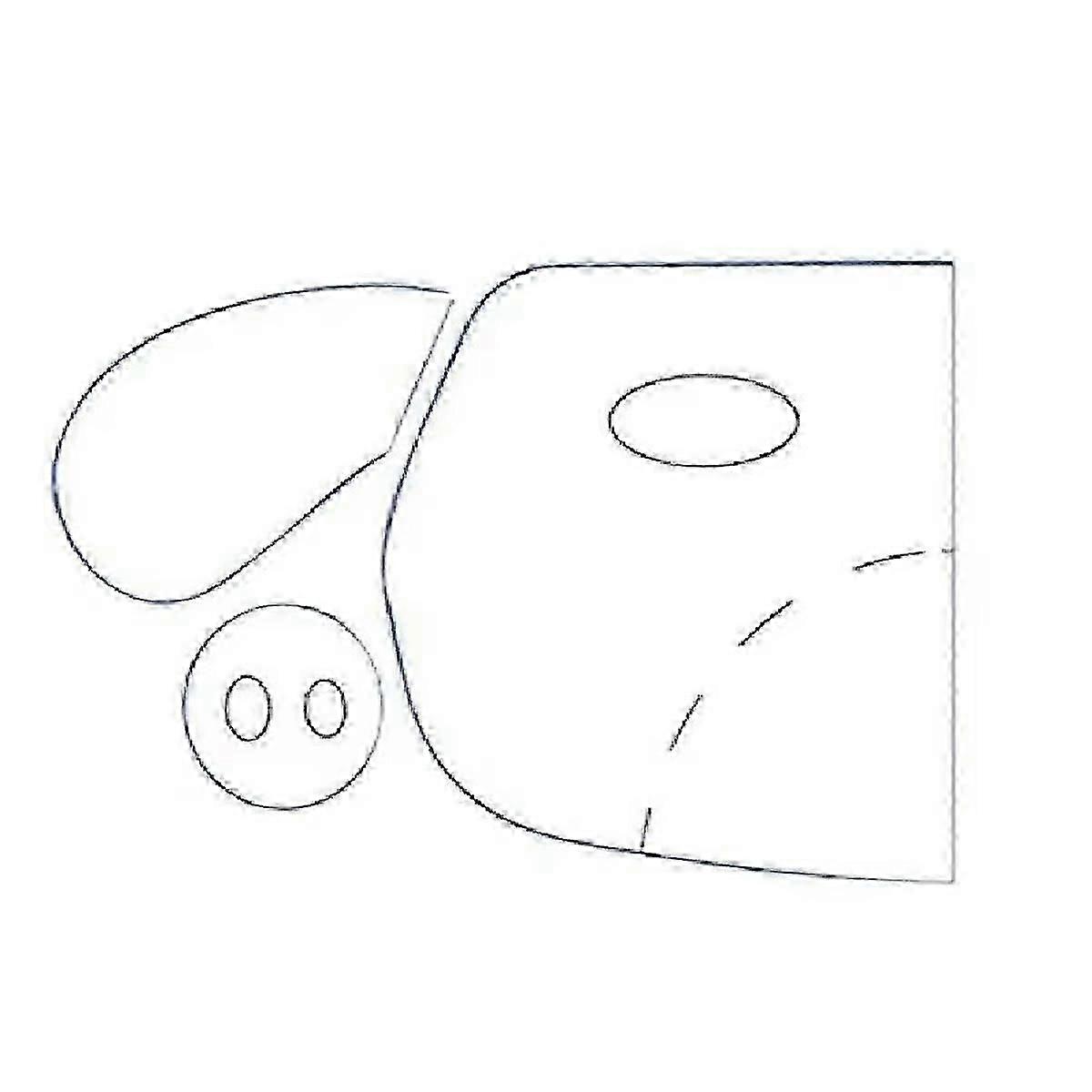 Wallet Templates for Sewing Fabric Acrylic Dog Zippered Pouch Making Template Art Craft Reusable Stencils for Handicraft