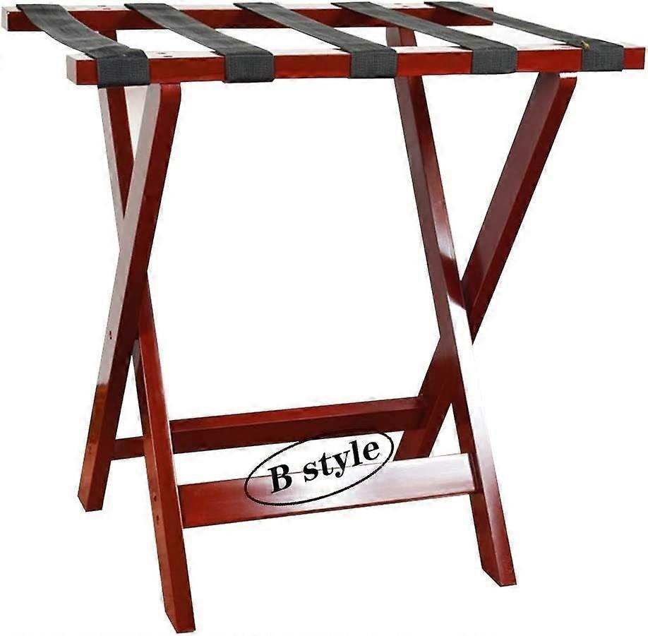 Foldable luggage stand, freestanding shelf, solid wood, easy to move (White)
