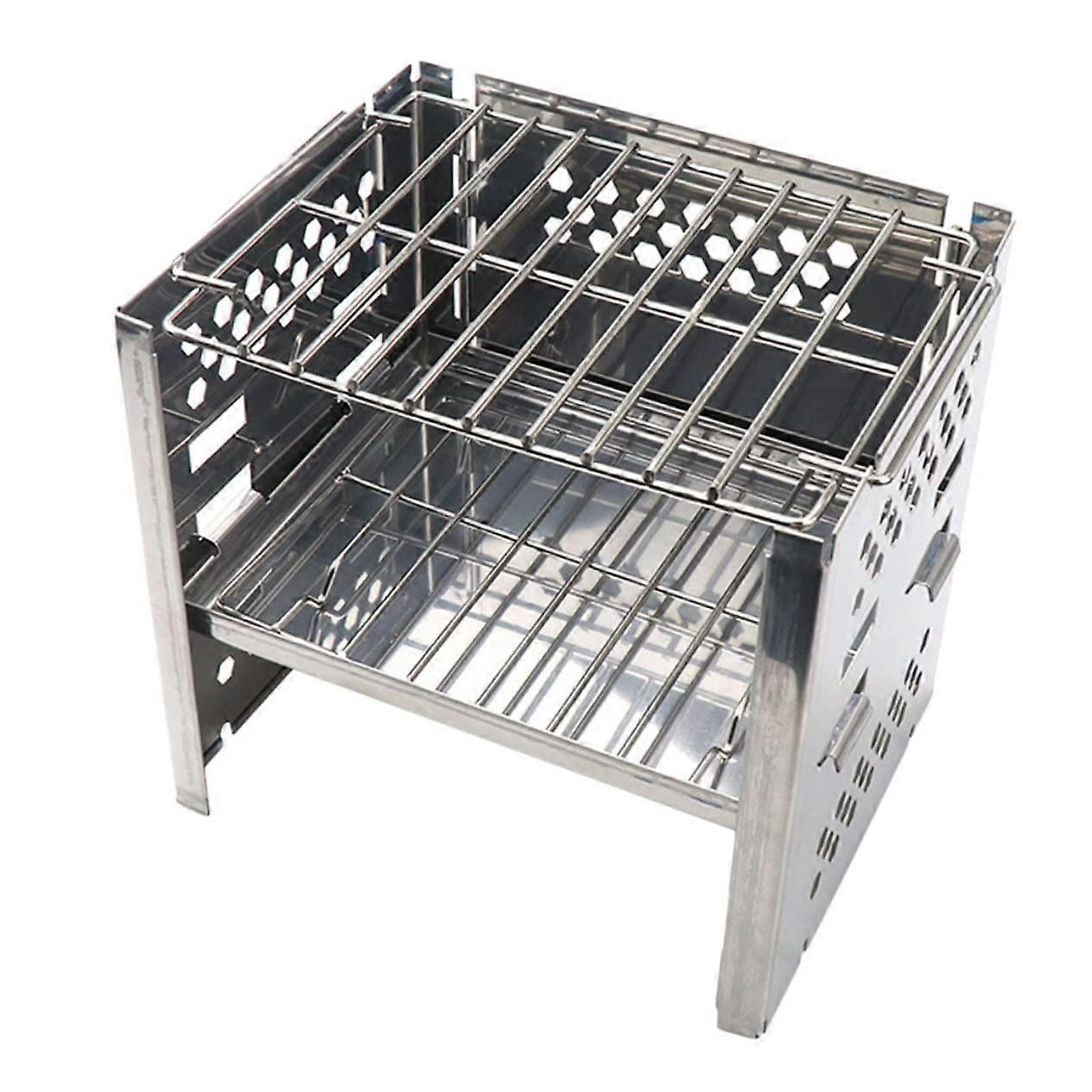 BBQ Foldable Design Portable Grill Stove Height Adjustable Camping Kitchen Tool For Camping