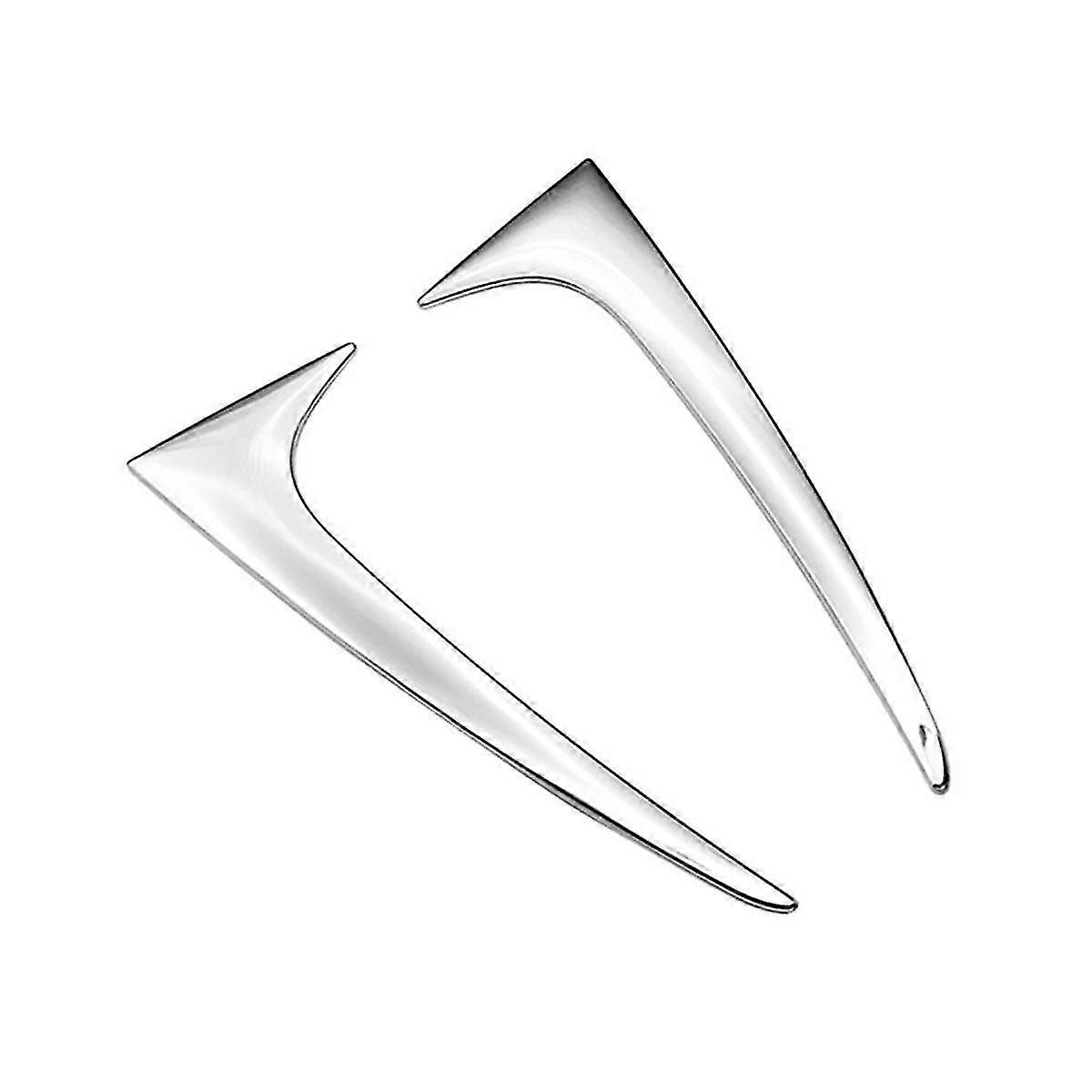 Car Chrome Rear Tail Spoiler Window Side Triangle Decoration Cover for E210 2019-2020 Hatchback