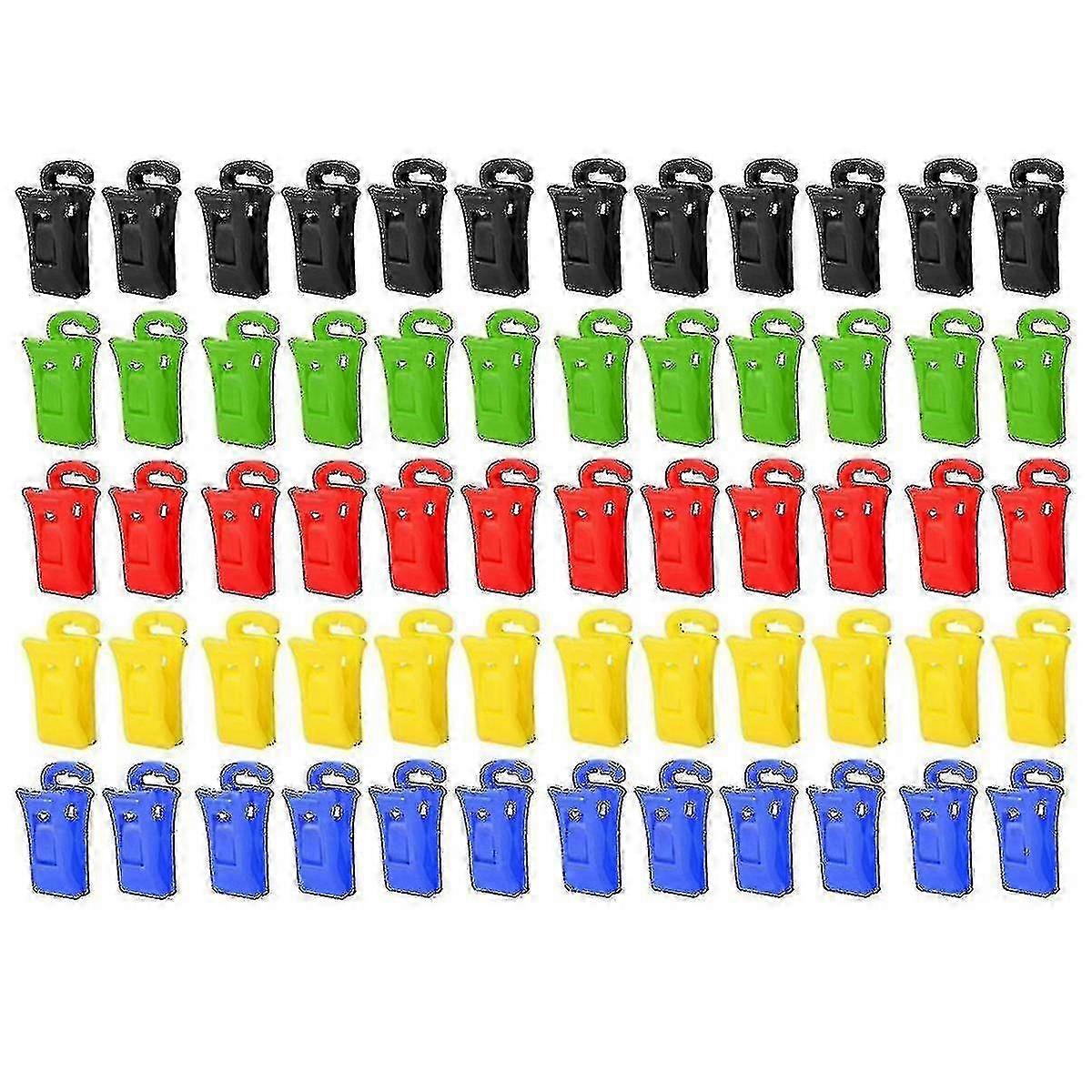 60 Sock Clips for Washing Machine and Dryer, Sock Clips with Hooks, Sock Holder for Washing Machine