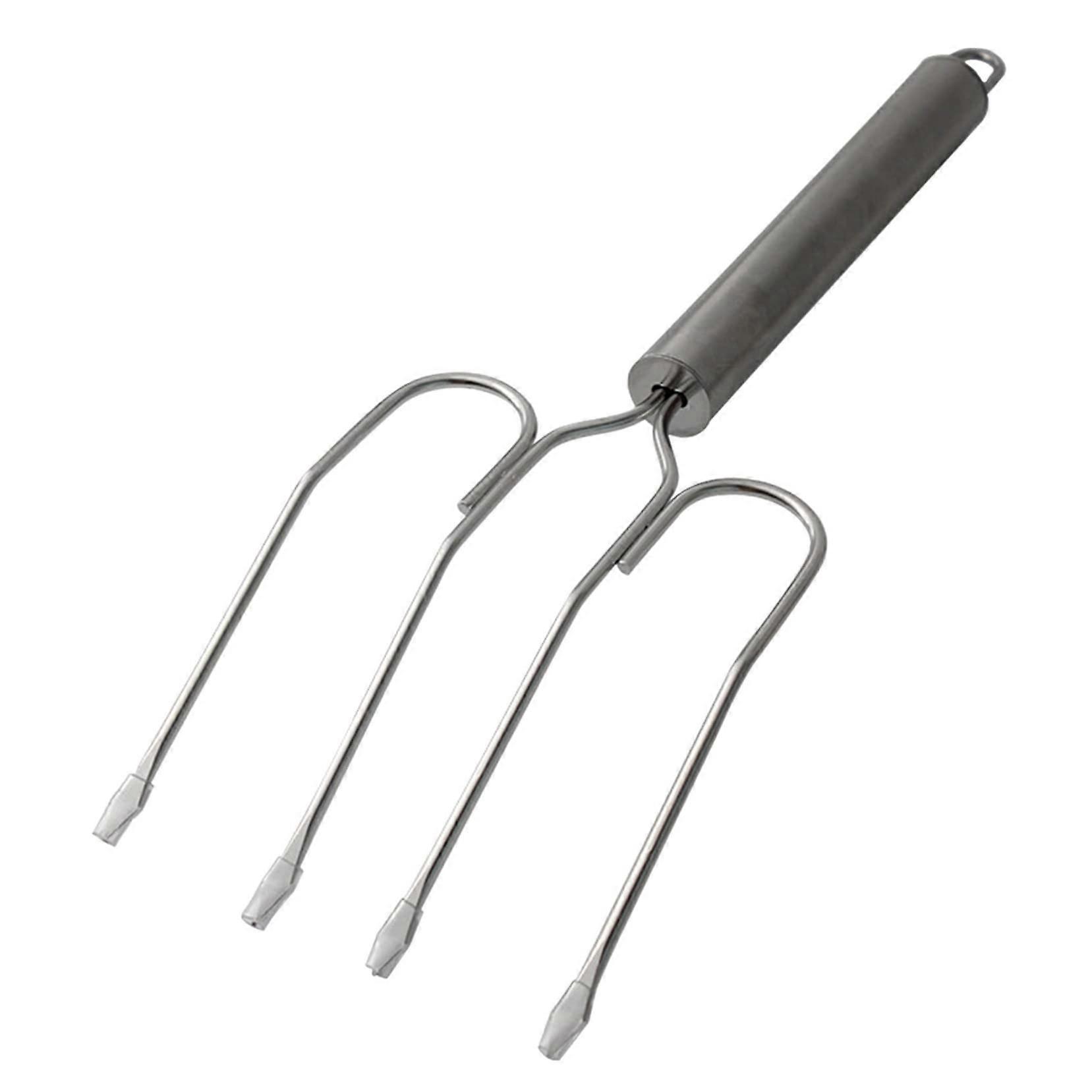Stainless Steel Turkey Carving Fork Grill Fork With Non-Slip Handle Professional Cooking Utensil For Home Use