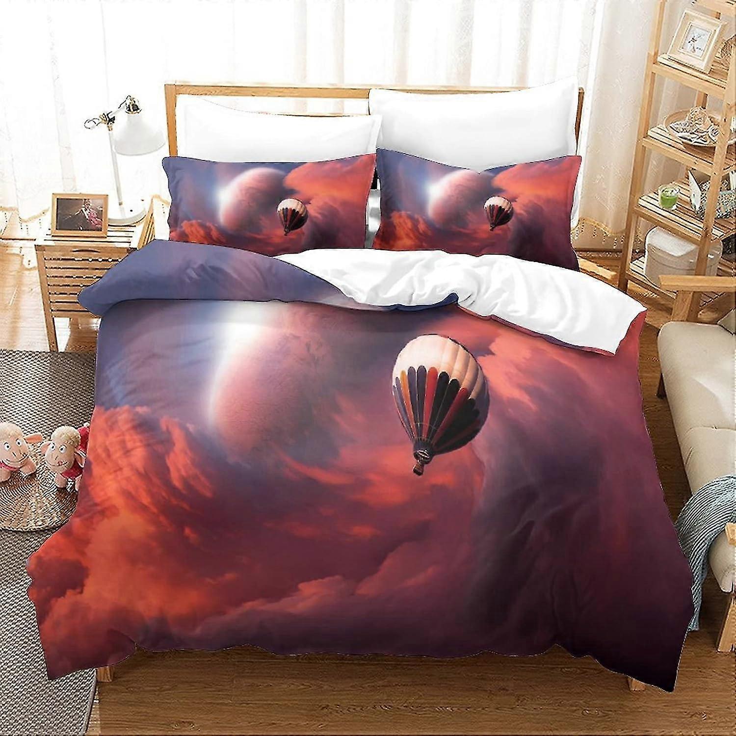 3D Printed Duvet Cover Set with Zipper Soft Easy Care Quilt Bedding Set with Pillowcases Closure 3 Pieces