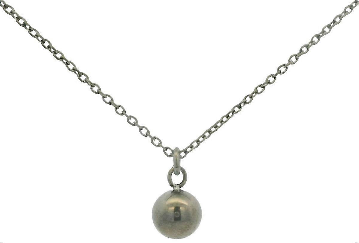 Ti2 Titanium Bead Pendant - Natural Silver