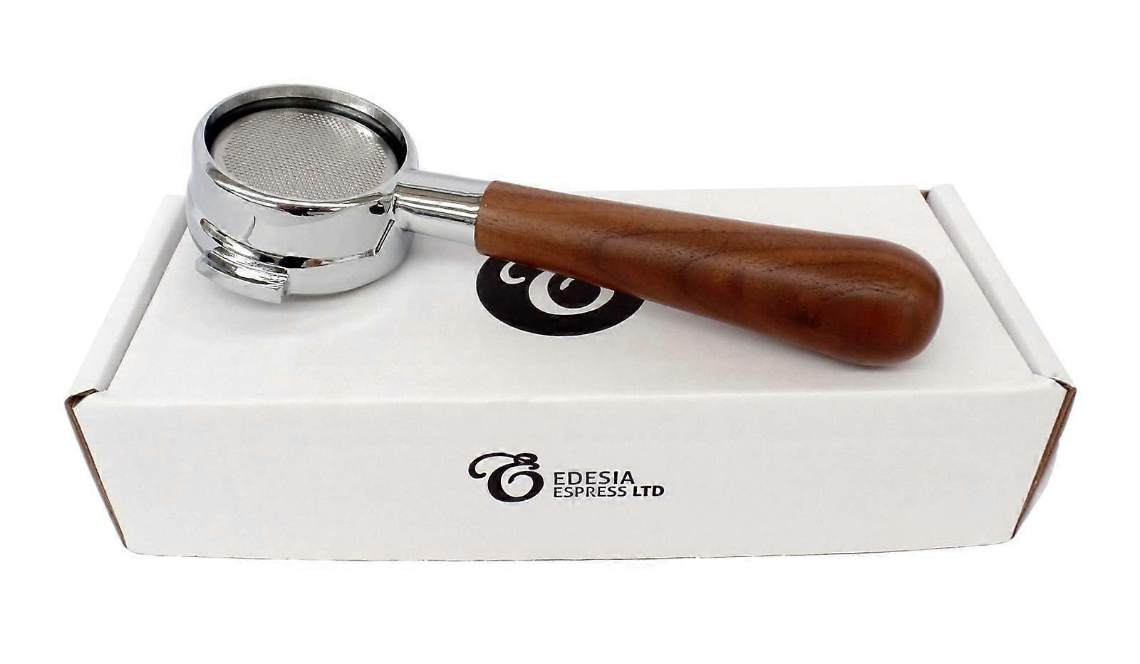 Bottomless Portafilter for ASCASO 58 mm Espresso Machines  Walnut Handle, 21g Basket  3 Cups