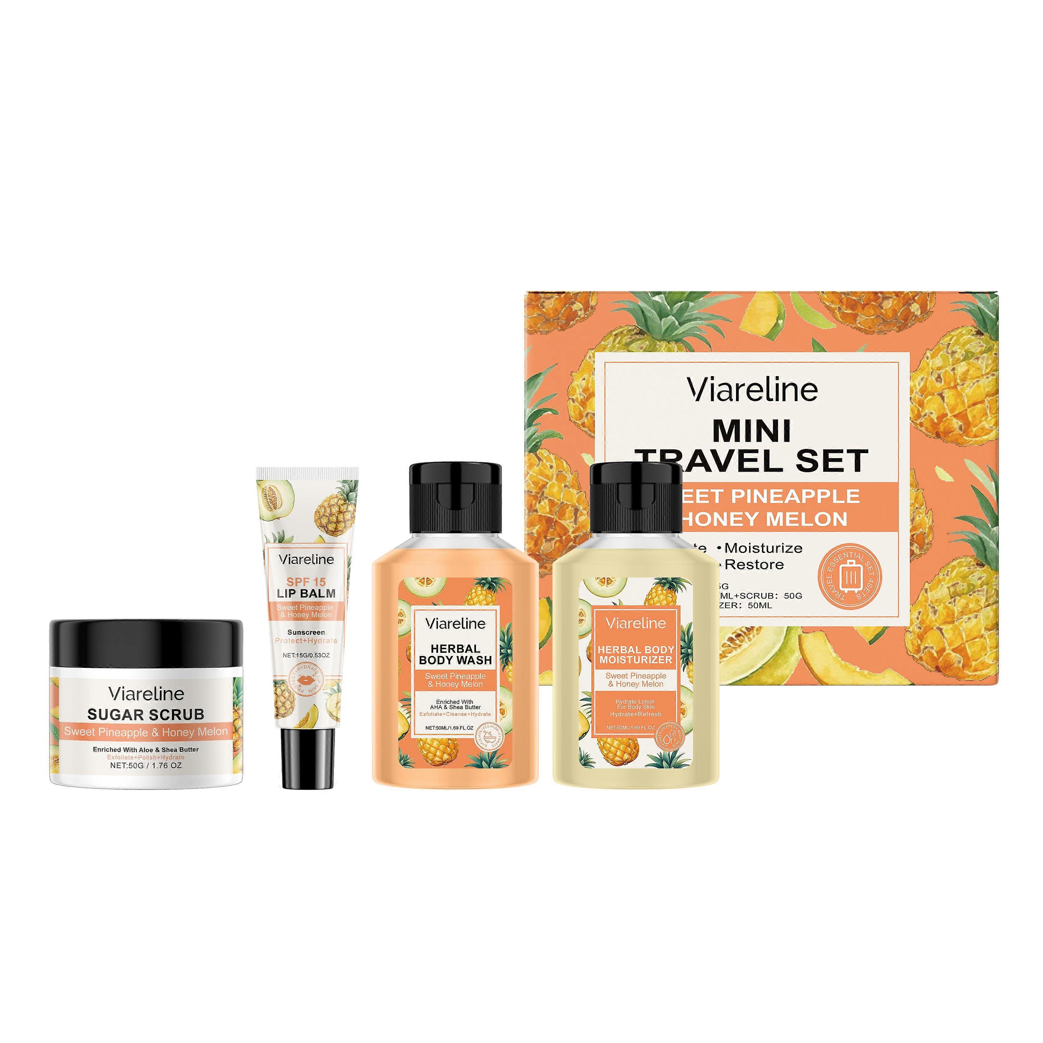 Mini Travel Skincare Set with Jackfruit & Melon - Nourishing, Gentle, Easy to Carry