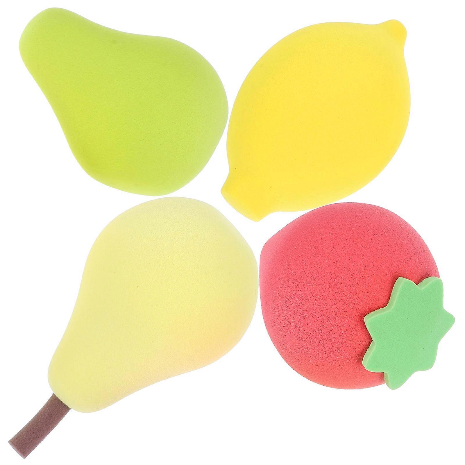 Sponge Makeup Applicator Portable Liquid Makeup Application Pear Shape 4Pcs