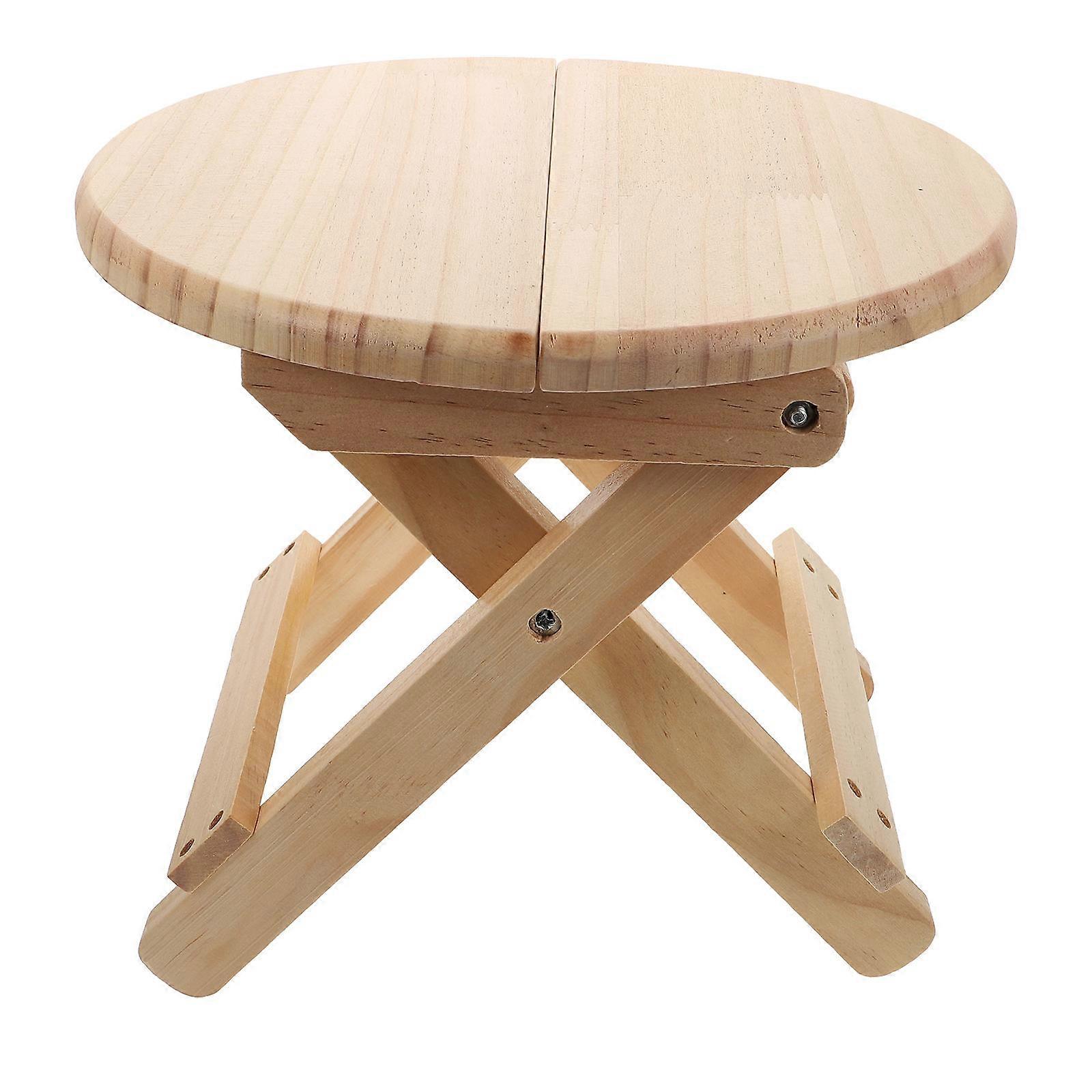 Beige Home Shoe Changing stool and Practical Nonslip Design Suitable for Home Use Low Height 1pc