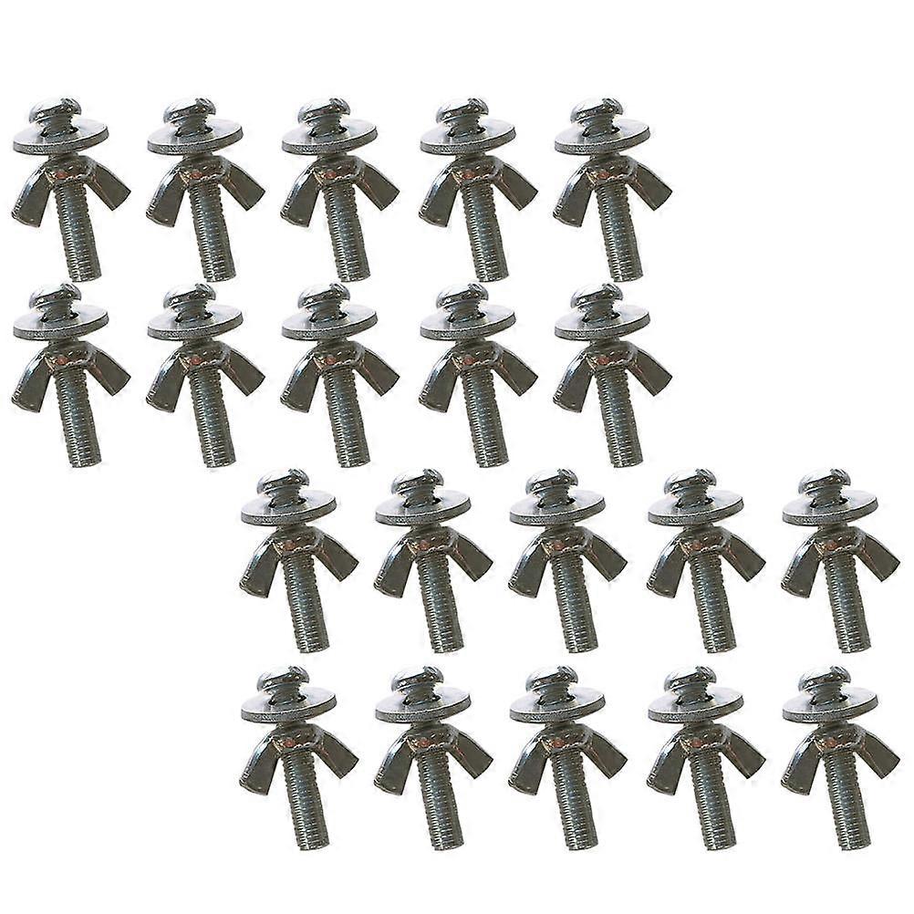 20 Sets Fixing Screws and Nuts with Gaskets for Small Pet Cages – Durable Fasteners for Hamster and Parrot Cage Installation